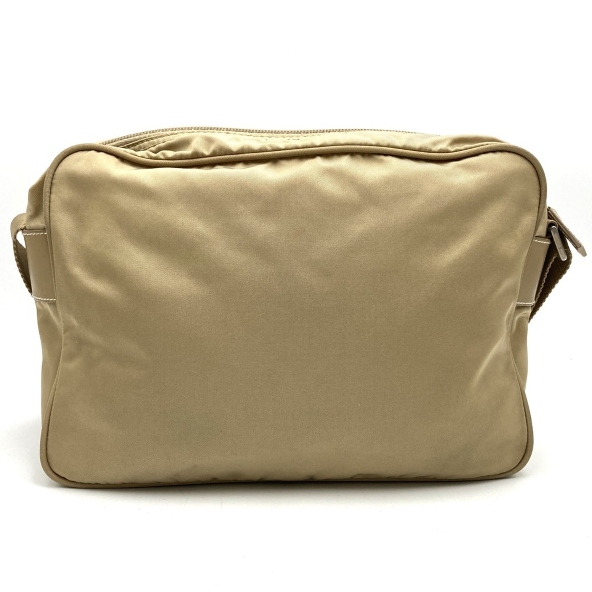 Prada Beige Nylon Shoulder Bag (Pre-Owned)