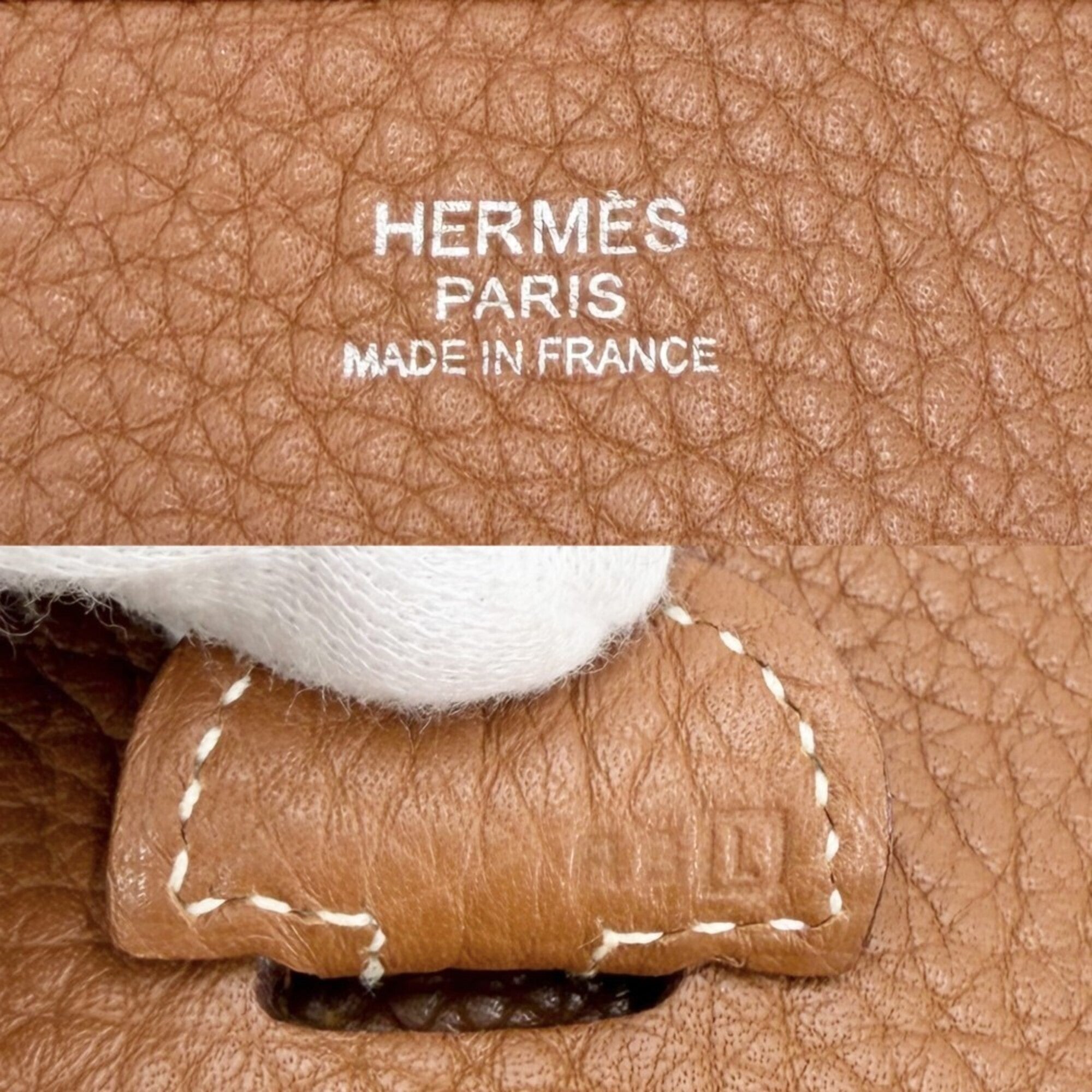 Hermes Evelyne Brown Leather Shoulder Bag (Pre-Owned)