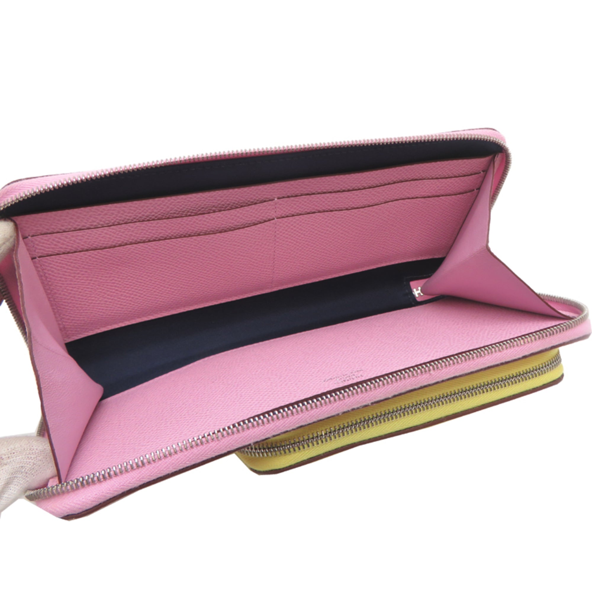 Hermes Lime Pink Yellow Swift Leather Epsom Leather Shoulder Bag (Pre-Owned)