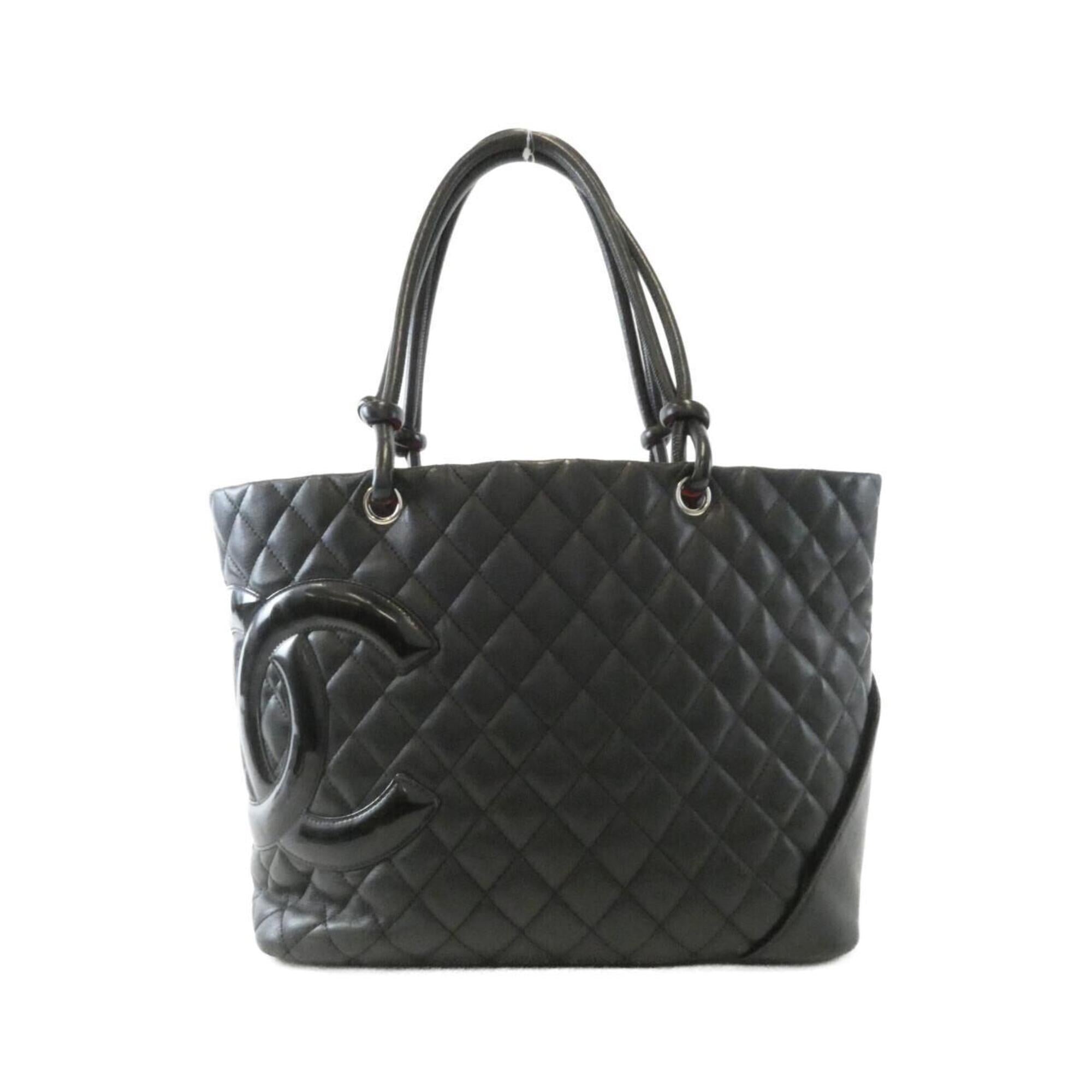 Chanel Black Leather Handbag (Pre-Owned)