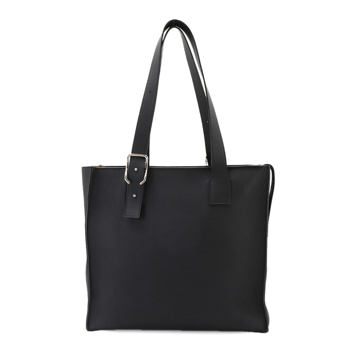 Loewe Black Leather Handbag Tote Bag (Pre-Owned)