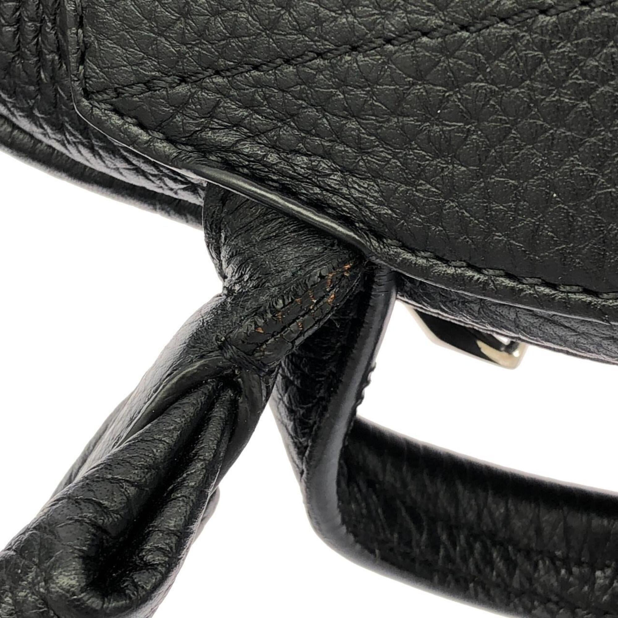 Louis Vuitton Black Leather Backpack (Pre-Owned)