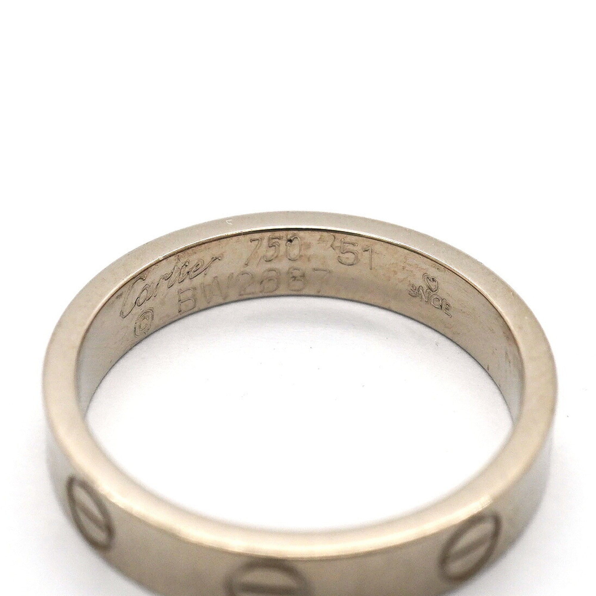 Cartier White Gold (18K) Band Ring (Pre-Owned)