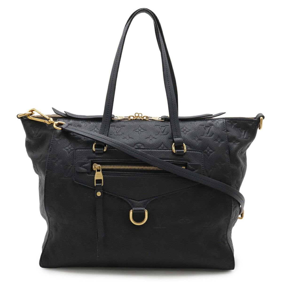 Louis Vuitton Infini Navy Monogram Empreinte Shoulder Bag Tote Bag (Pre-Owned)