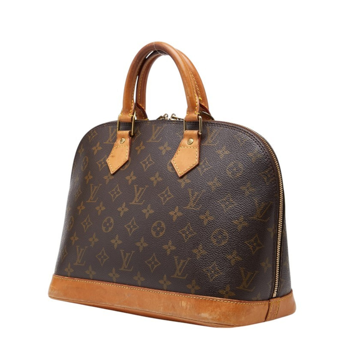 Louis Vuitton Brown Pvc Leather Handbag (Pre-Owned)
