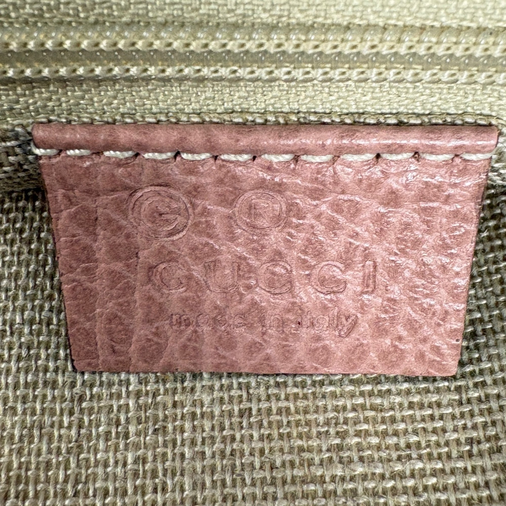 Gucci Pink Leather Shoulder Bag Tote Bag (Pre-Owned)