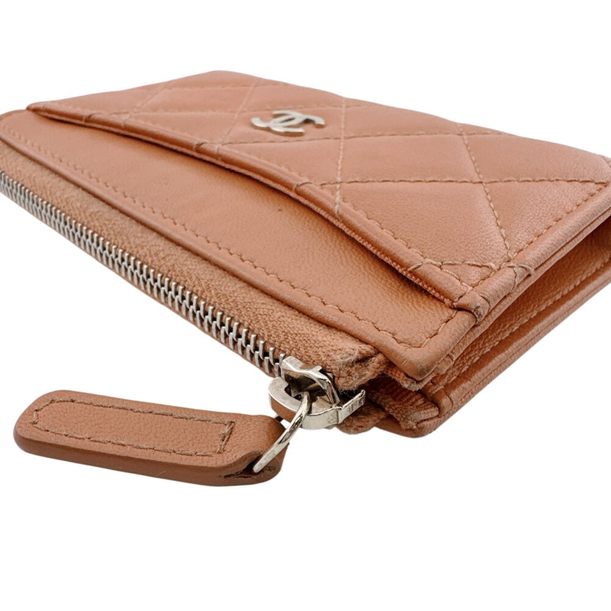 Chanel Orange Coin Purse/Coin Case (Pre-Owned)
