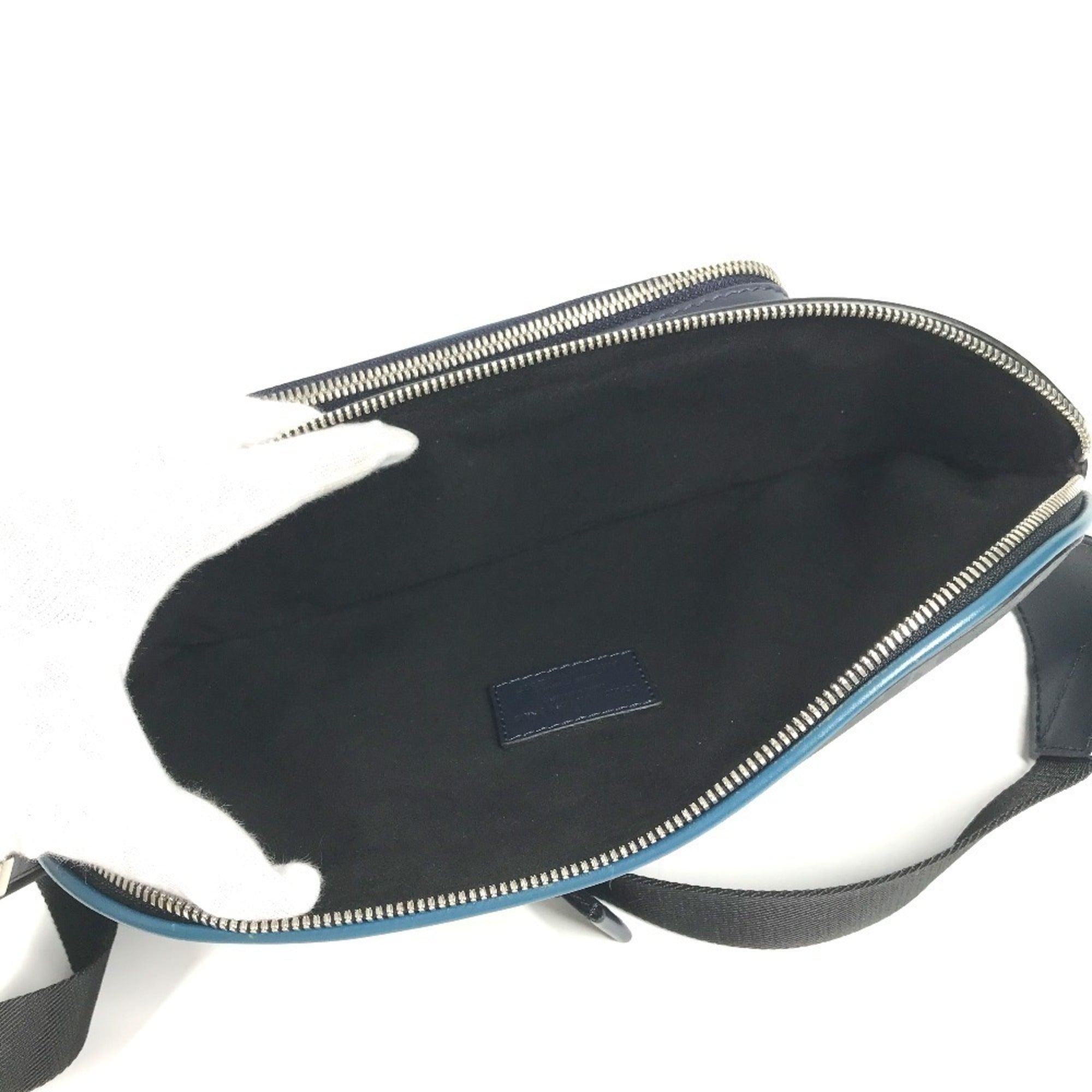 Louis Vuitton Blue Monogram Eclipse Navy Monogram Eclipse Epi Leather Fanny Pack Shoulder Bag (Pre-Owned)