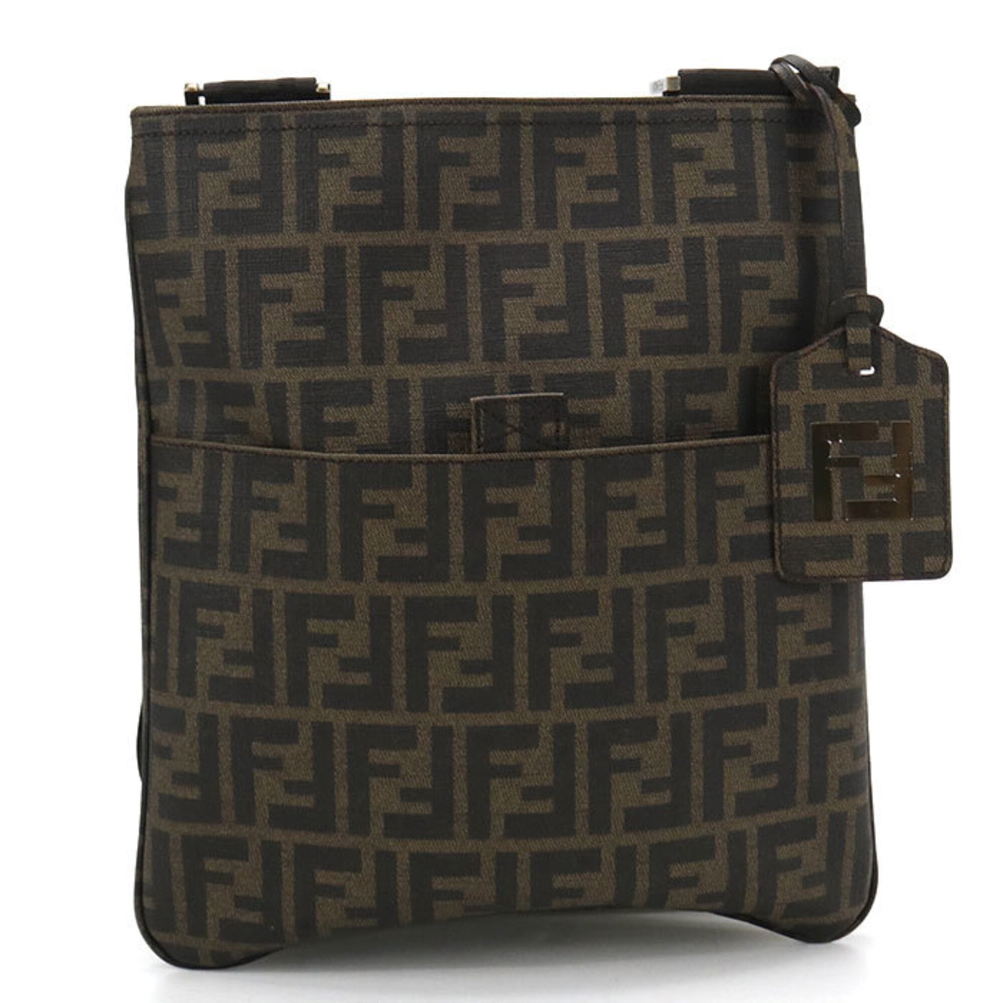 Fendi Brown Pvc Shoulder Bag (Pre-Owned)