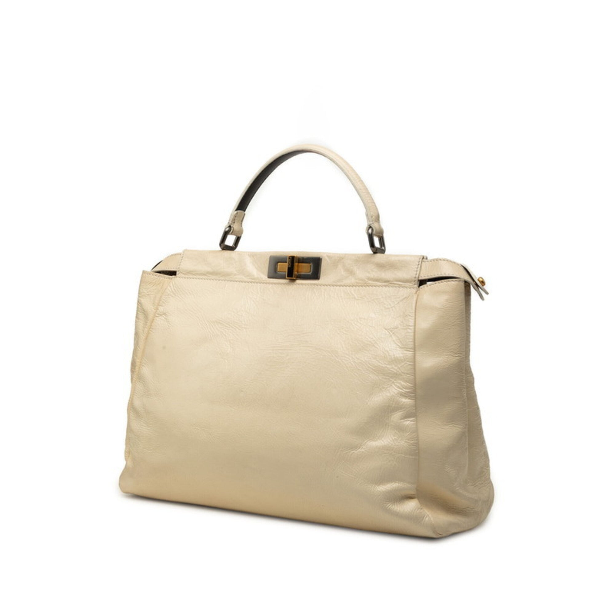 Fendi Ivory White Handbag Shoulder Bag (Pre-Owned)