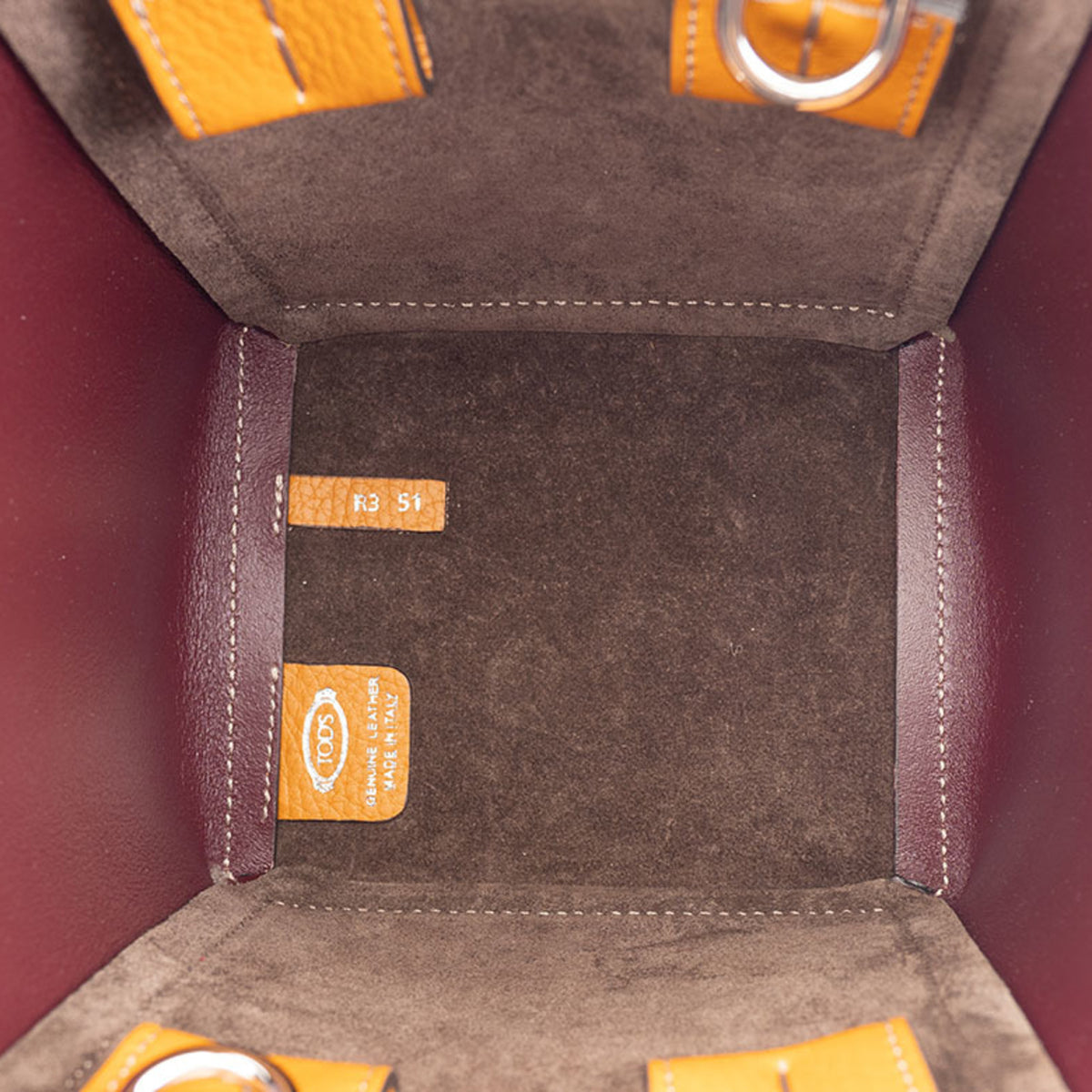 Tod's Orange Leather Tote Bag (Pre-Owned)