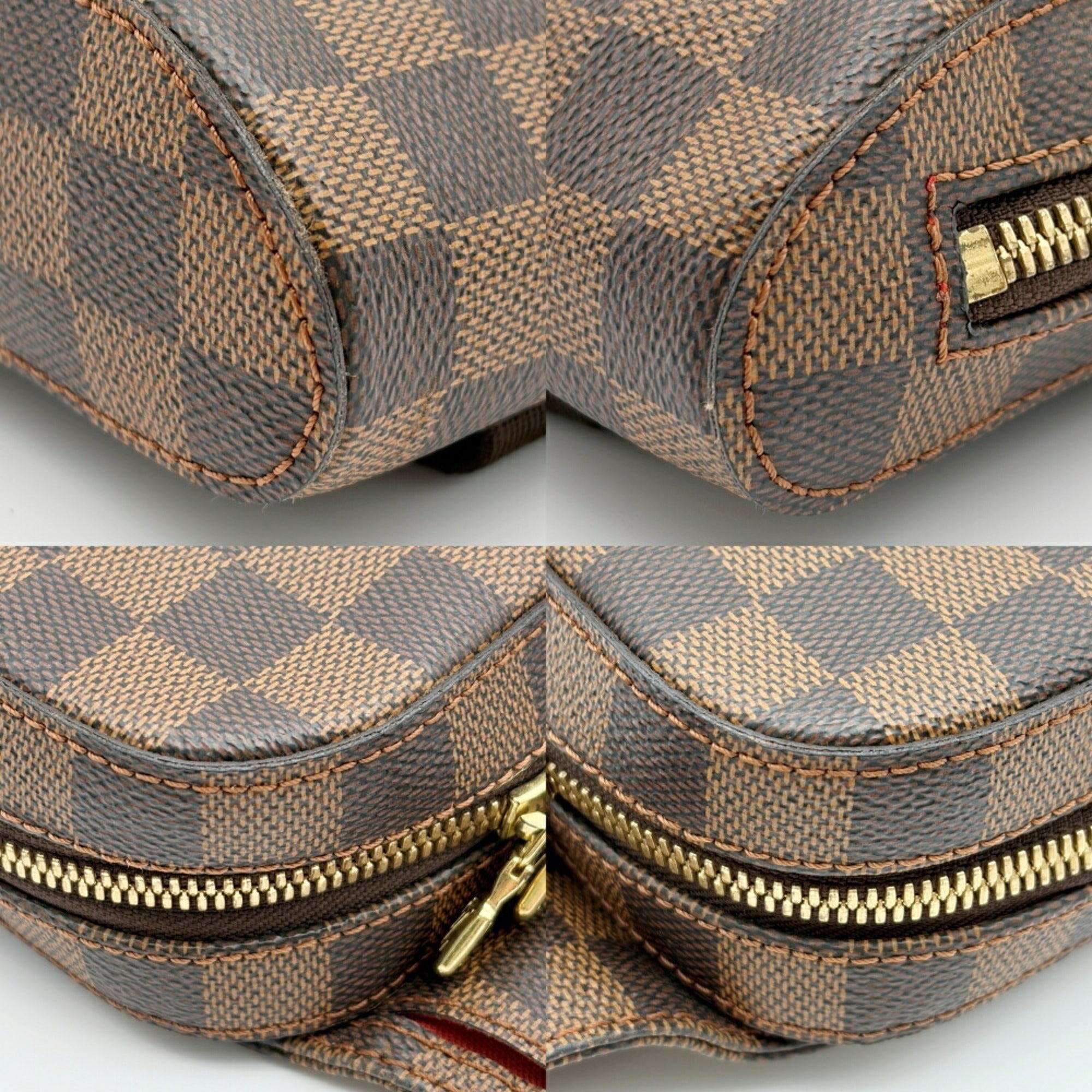 Louis Vuitton Damier Canvas Ebene Pvc Canvas Pouch Sling Bag (Pre-Owned)