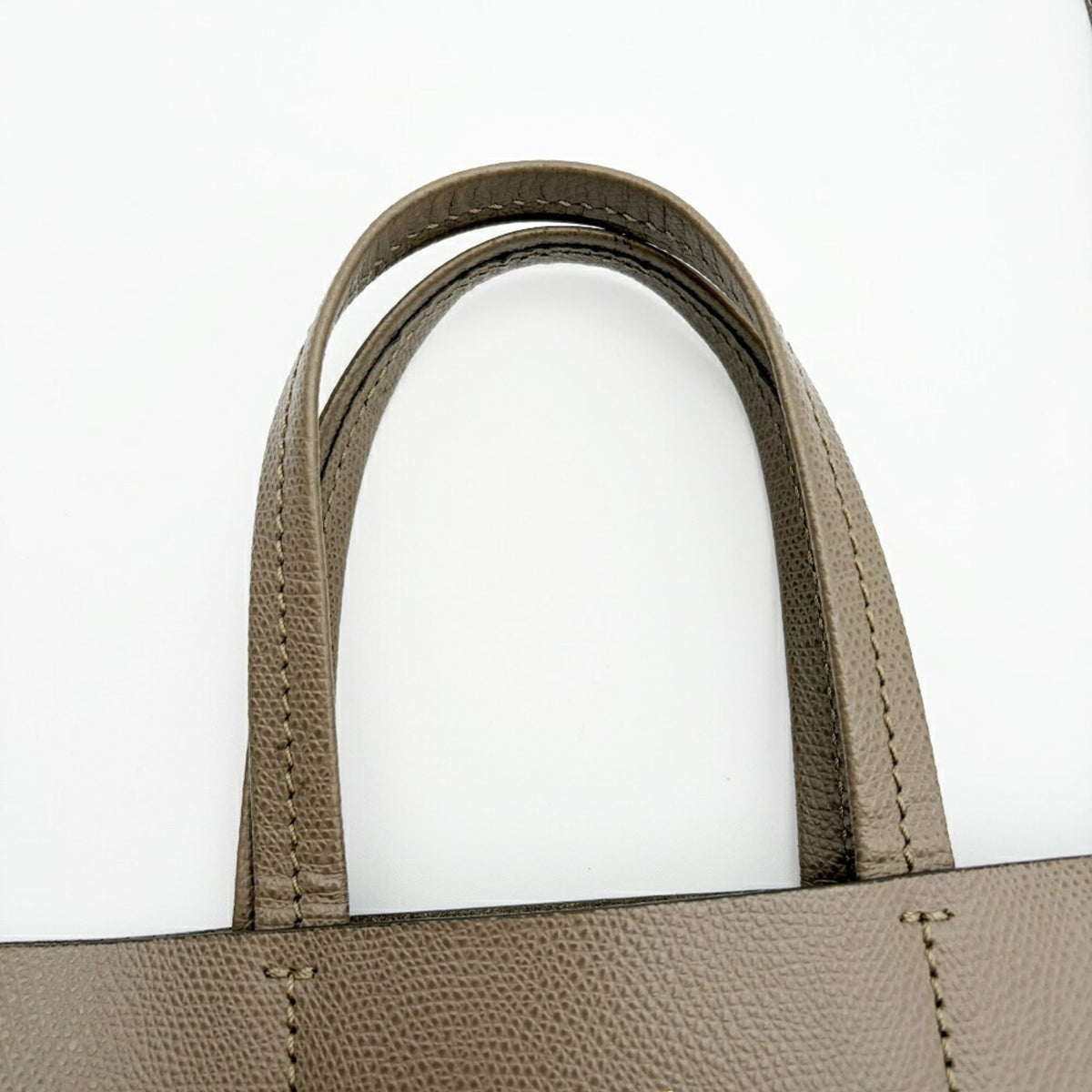 Celine Grayish Leather Shoulder Bag Tote Bag (Pre-Owned)