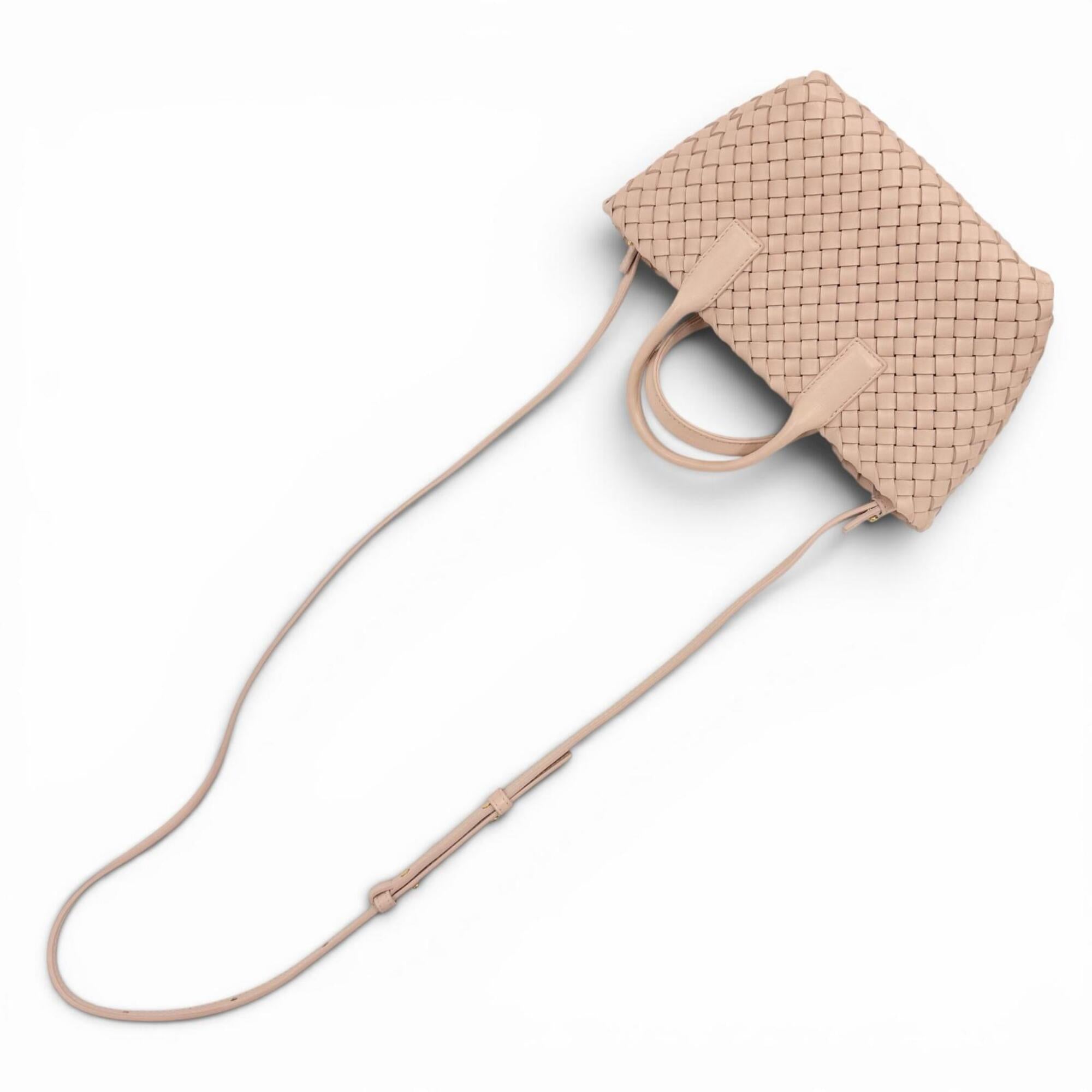 Bottega Veneta Pink Leather Pouch Shoulder Bag (Pre-Owned)