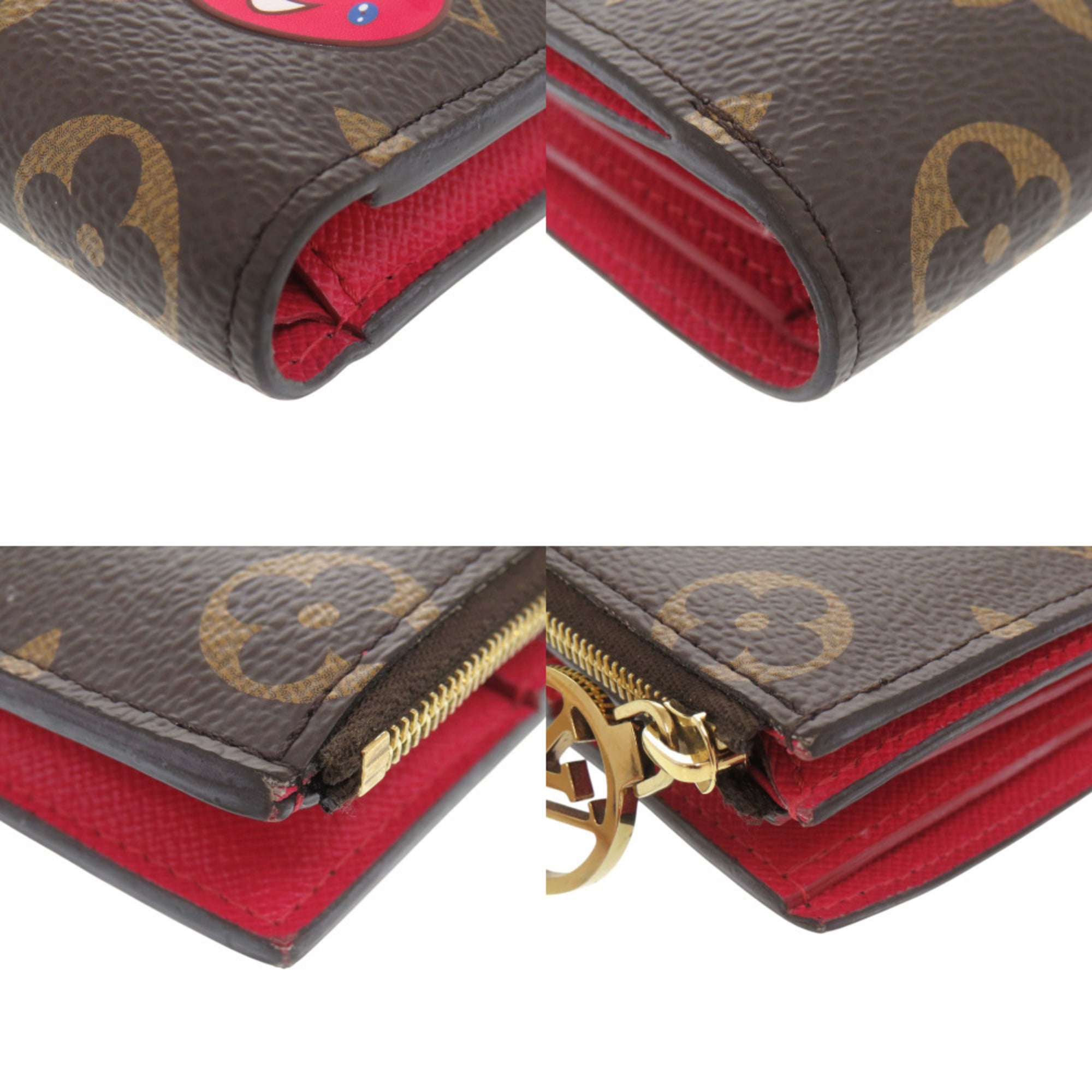 Louis Vuitton Brown Cherry Monogram Monogram Wallet (Bi-Fold) (Pre-Owned)