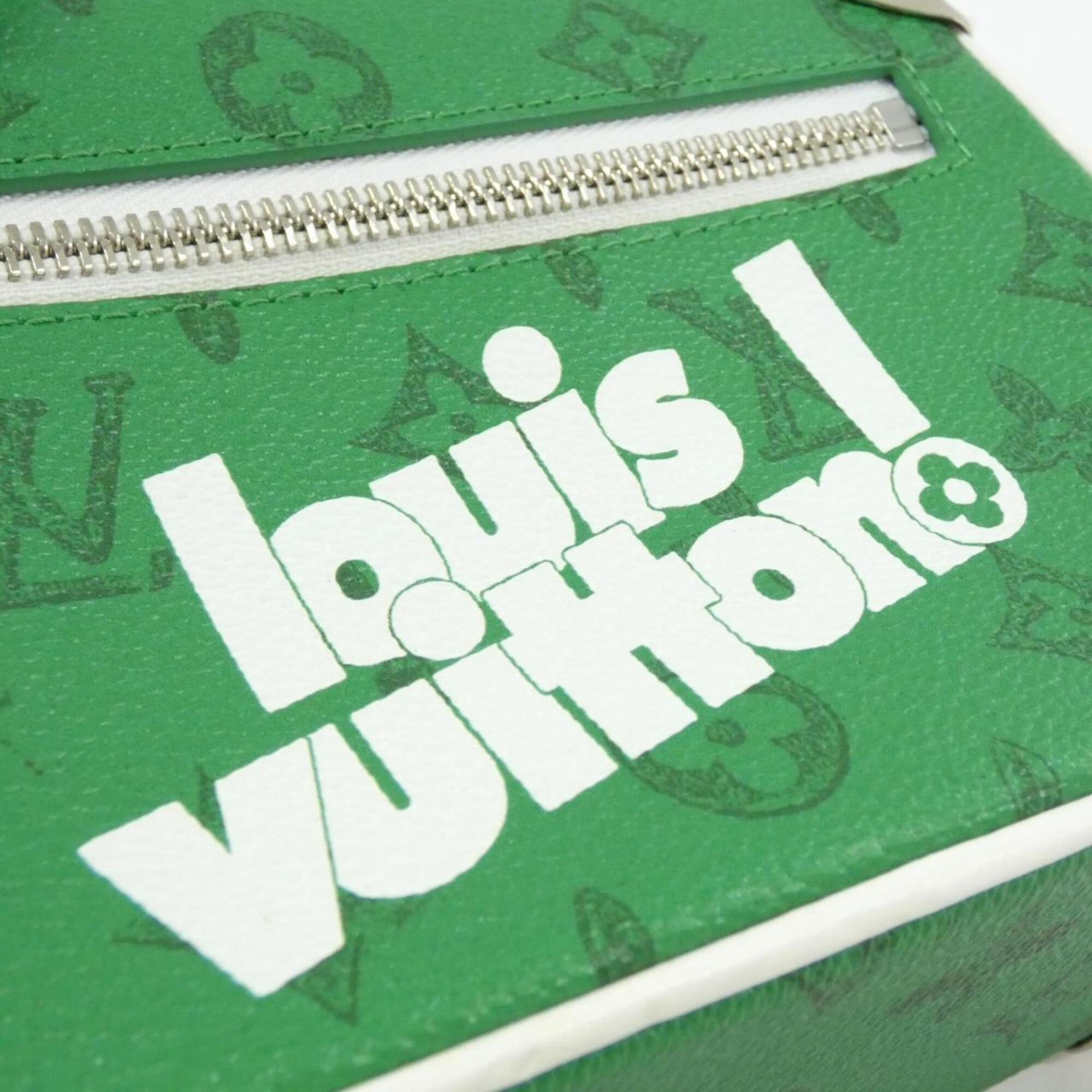 Louis Vuitton Green Vert Coated Canvas Shoulder Bag (Pre-Owned)