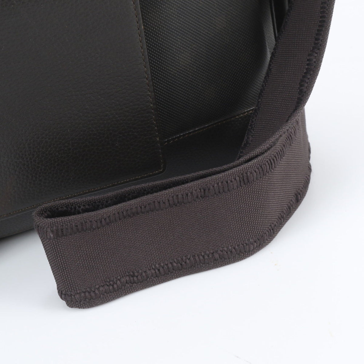 Dunhill Brown Leather Coated Canvas Messenger Bag Shoulder Bag Tote Bag (Pre-Owned)