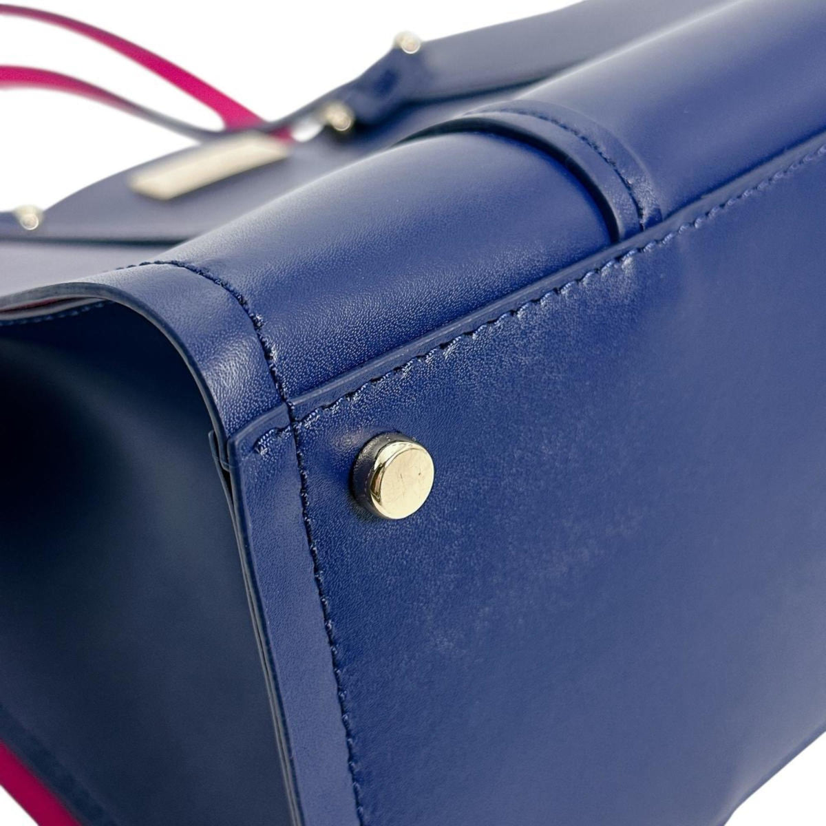 Kate Spade Blue Pink Leather Handbag (Pre-Owned)