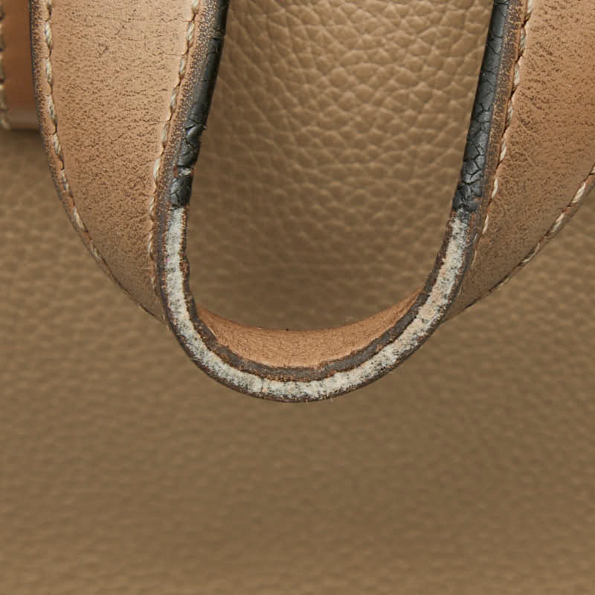 Loewe Beige Leather Handbag Shoulder Bag (Pre-Owned)