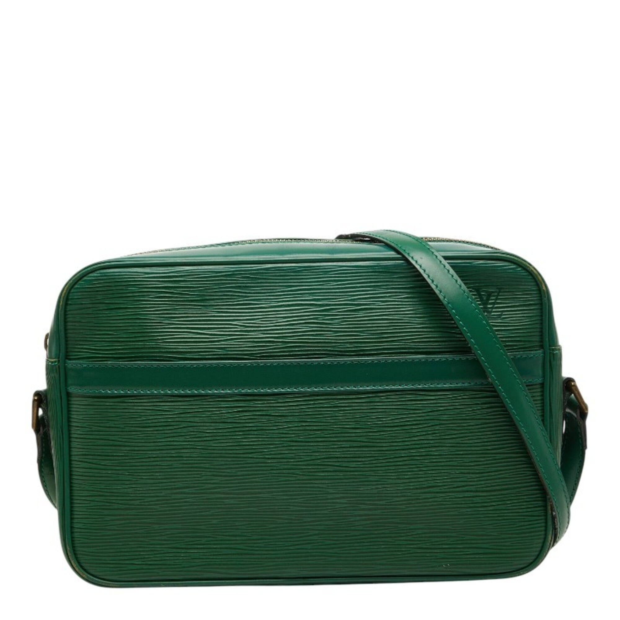 Louis Vuitton Epi Borneo Green Leather Shoulder Bag (Pre-Owned)