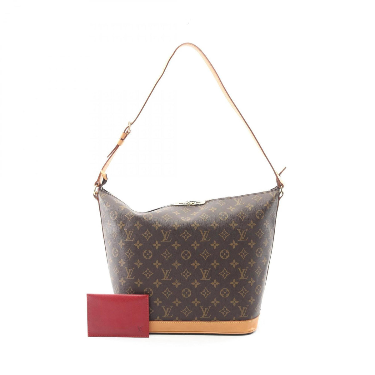 Louis Vuitton Brown Monogram Coated Canvas Leather Shoulder Bag (Pre-Owned)