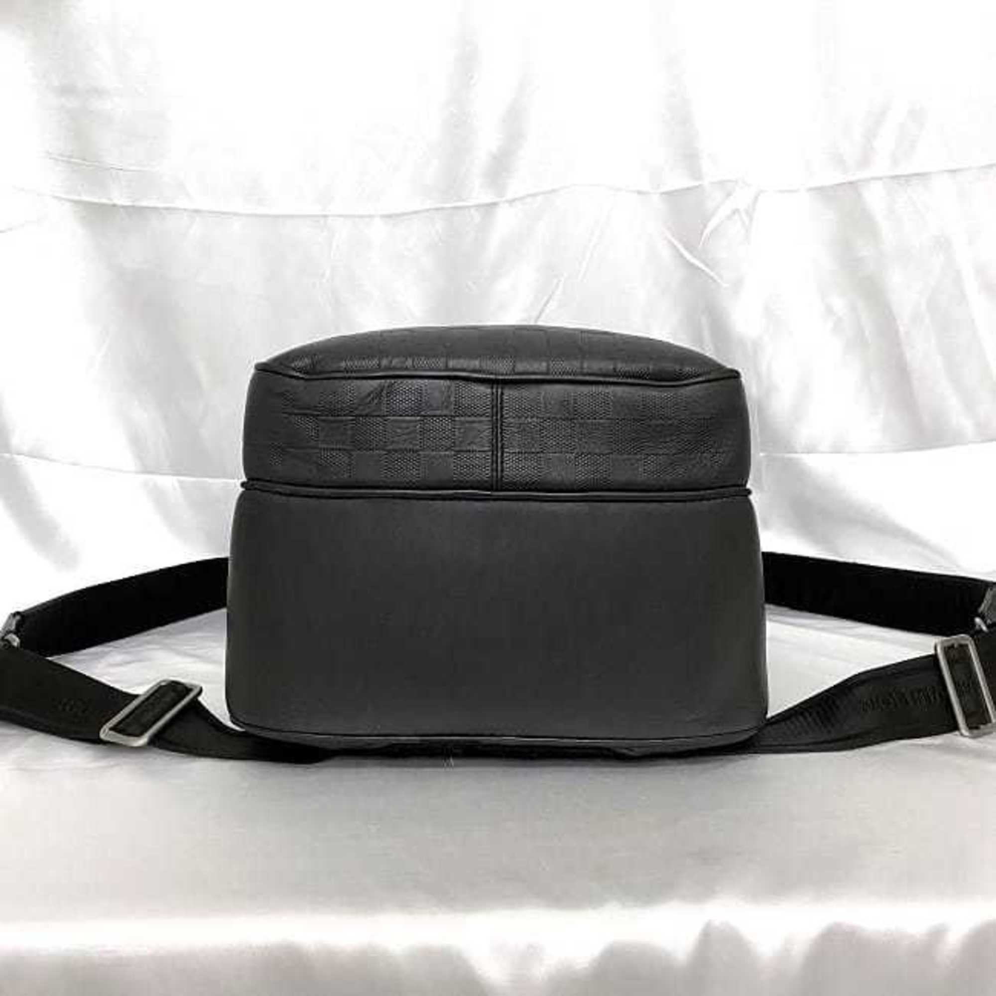 Louis Vuitton Black Damier Canvas Infini Noir Leather Backpack (Pre-Owned)