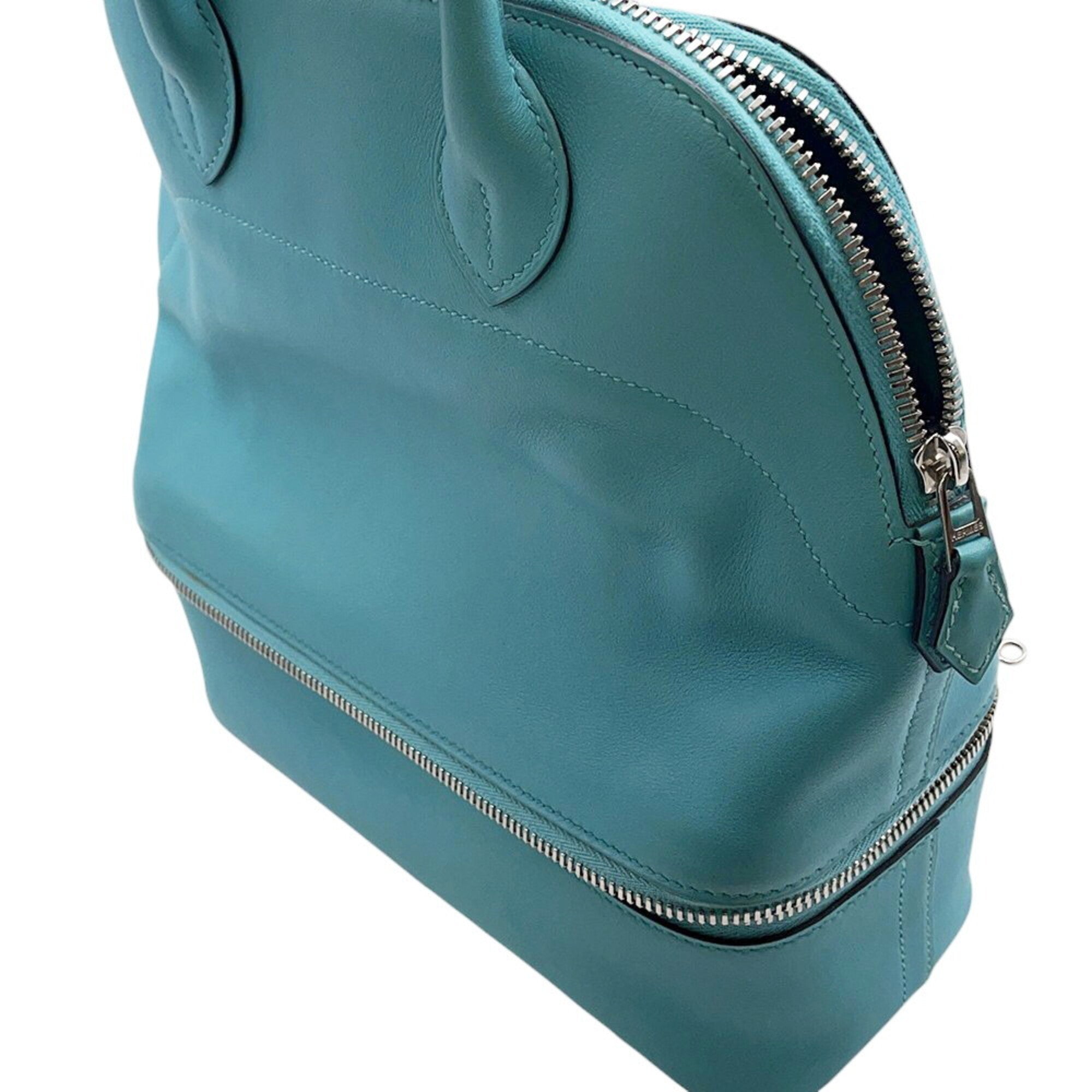 Hermes Blue Swift Leather Handbag (Pre-Owned)