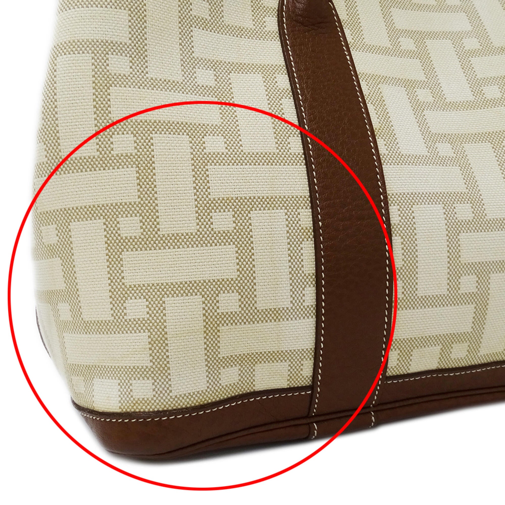 Hermes Brown Handbag Tote Bag (Pre-Owned)