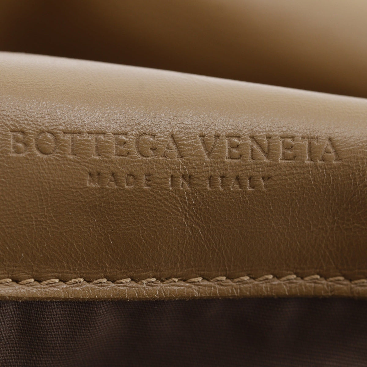 Bottega Veneta Intrecciato Beige Leather Backpack (Pre-Owned)