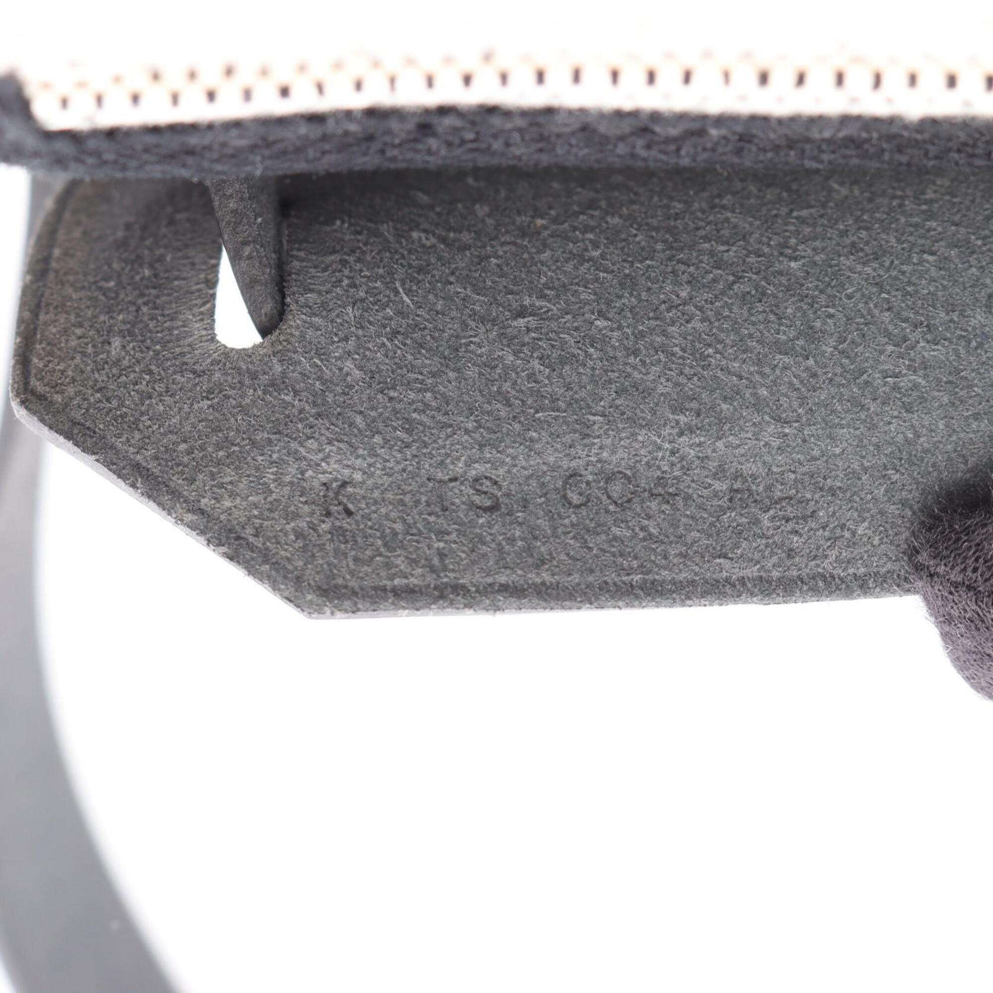 Hermes Black Gray Toile H Vache Leather Handbag Shoulder Bag (Pre-Owned)