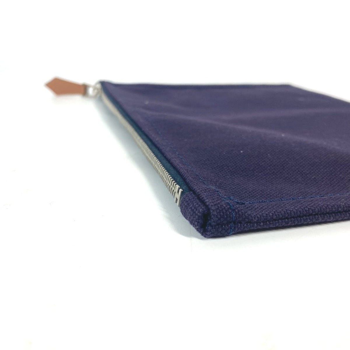 Hermes Navy Cotton Pouch (Pre-Owned)