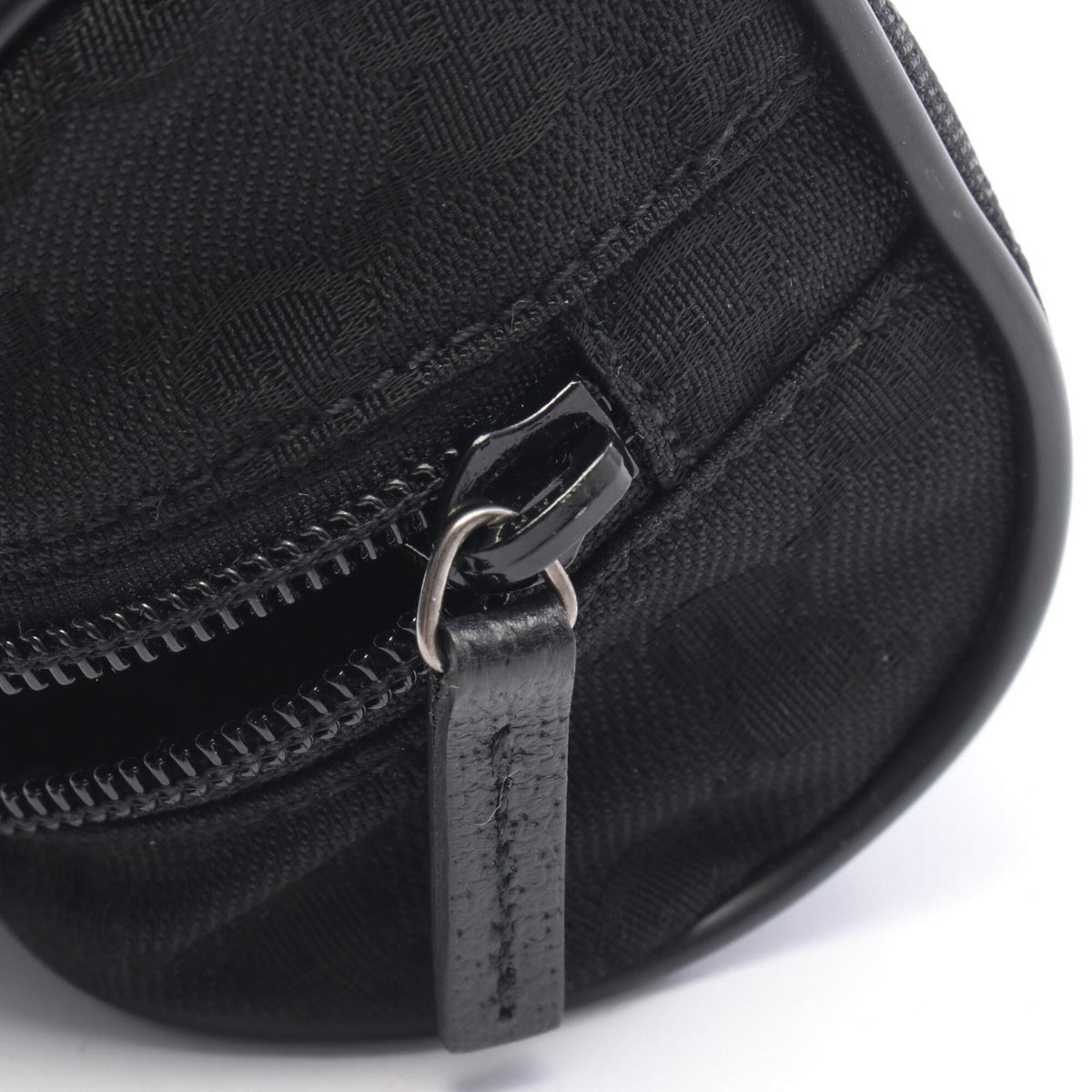 Gucci Black Canvas Leather Pouch (Pre-Owned)