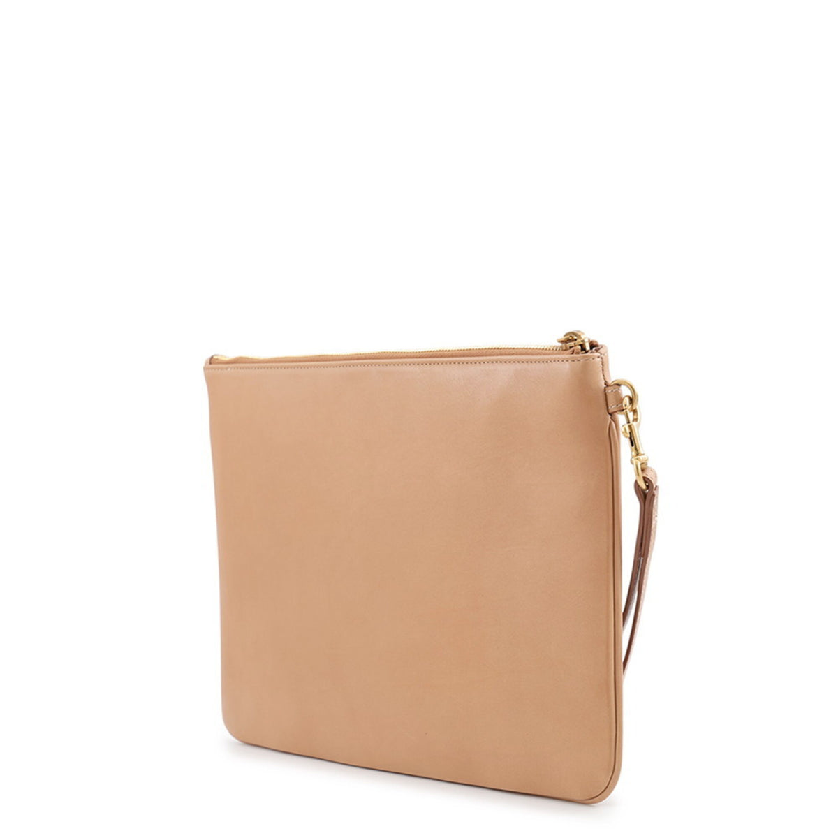 Yves Saint Laurent Beige Leather Clutch Bag (Pre-Owned)