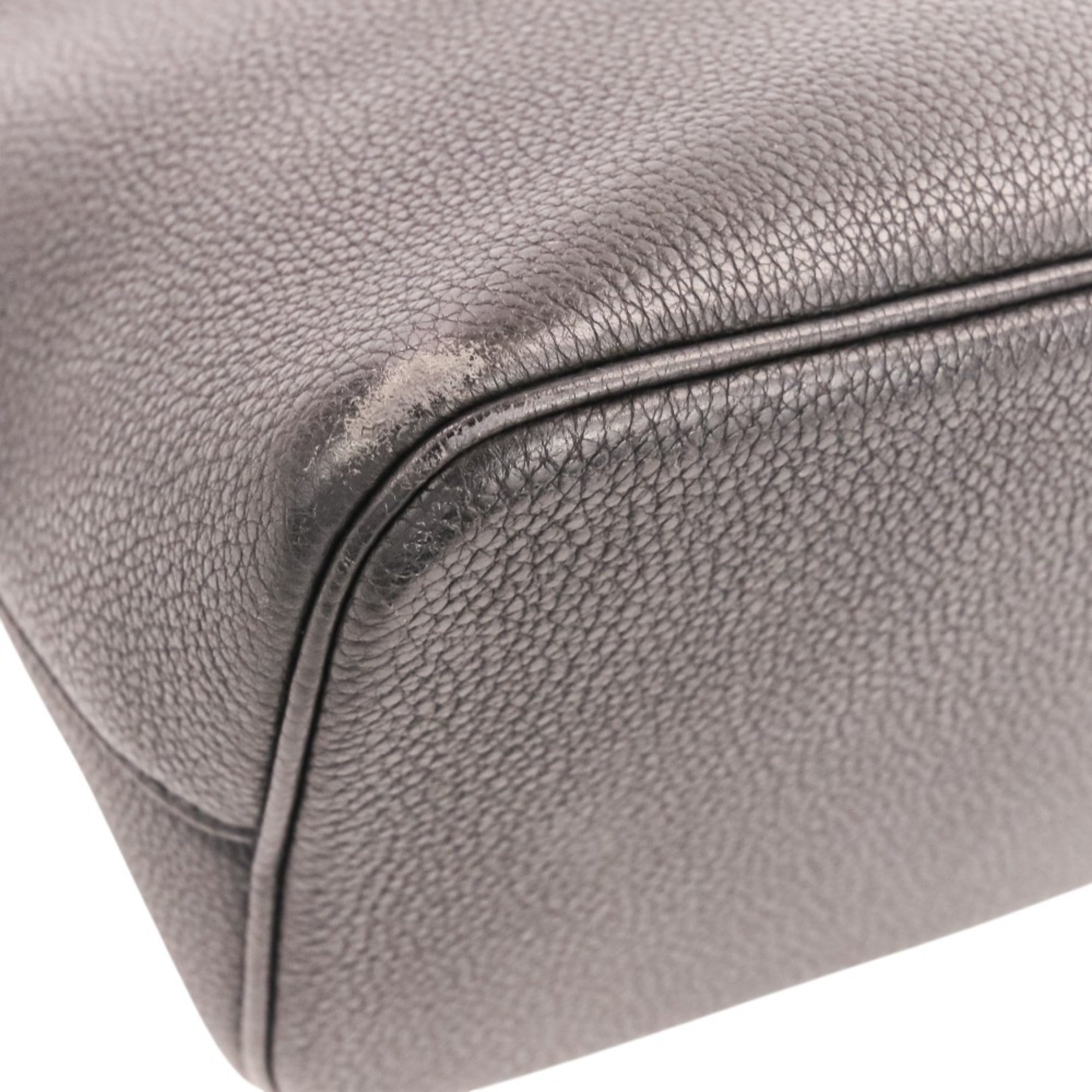 Hermes Black Leather Handbag (Pre-Owned)
