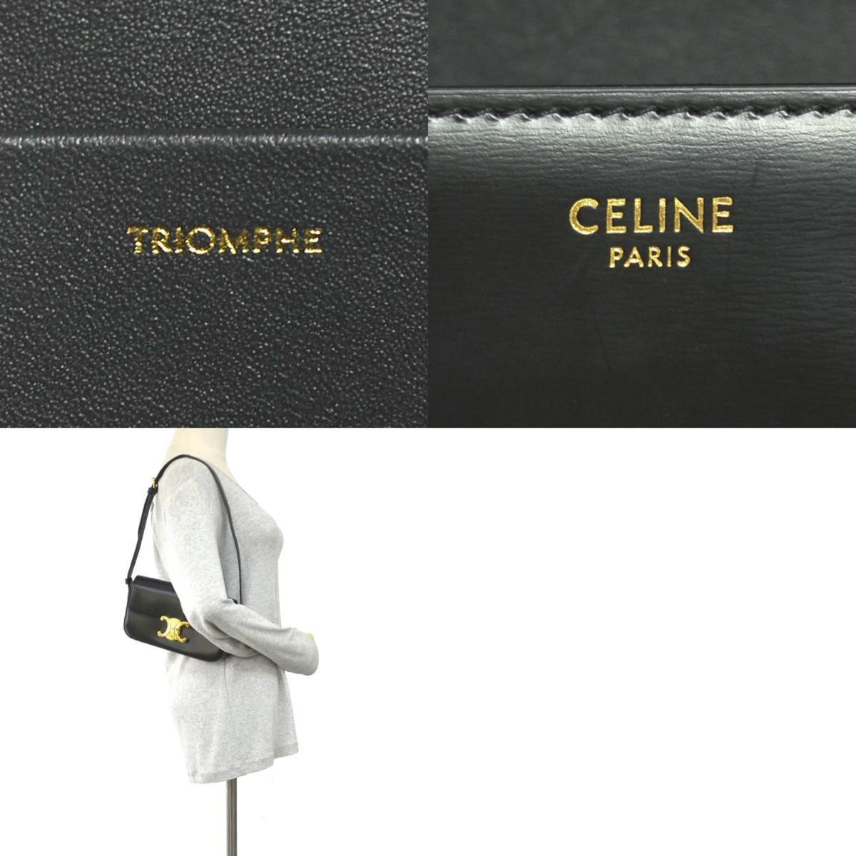 Celine Black Leather Shoulder Bag (Pre-Owned)