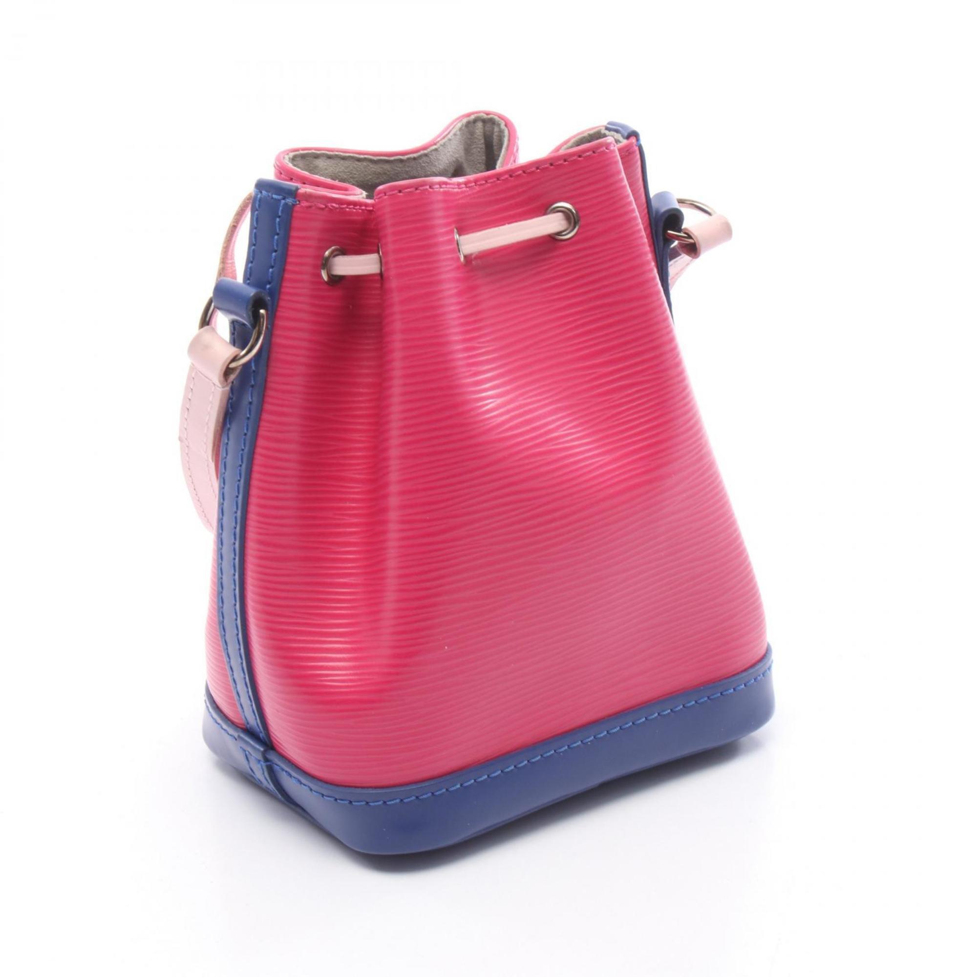 Louis Vuitton Blue Fuchsia Pink Epi Leather Handbag Shoulder Bag (Pre-Owned)