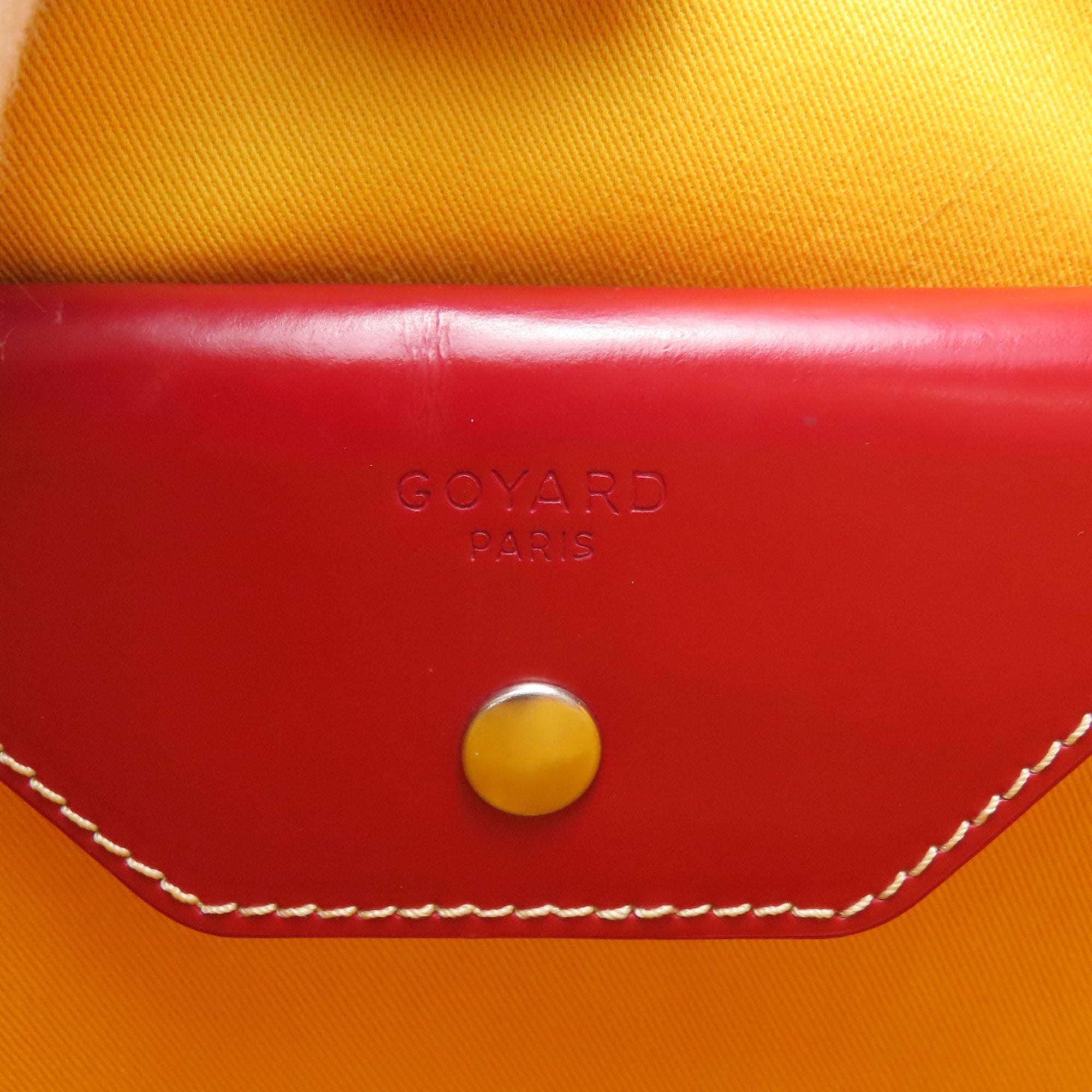 Goyard Red Color Coated Canvas Tote Bag (Pre-Owned)