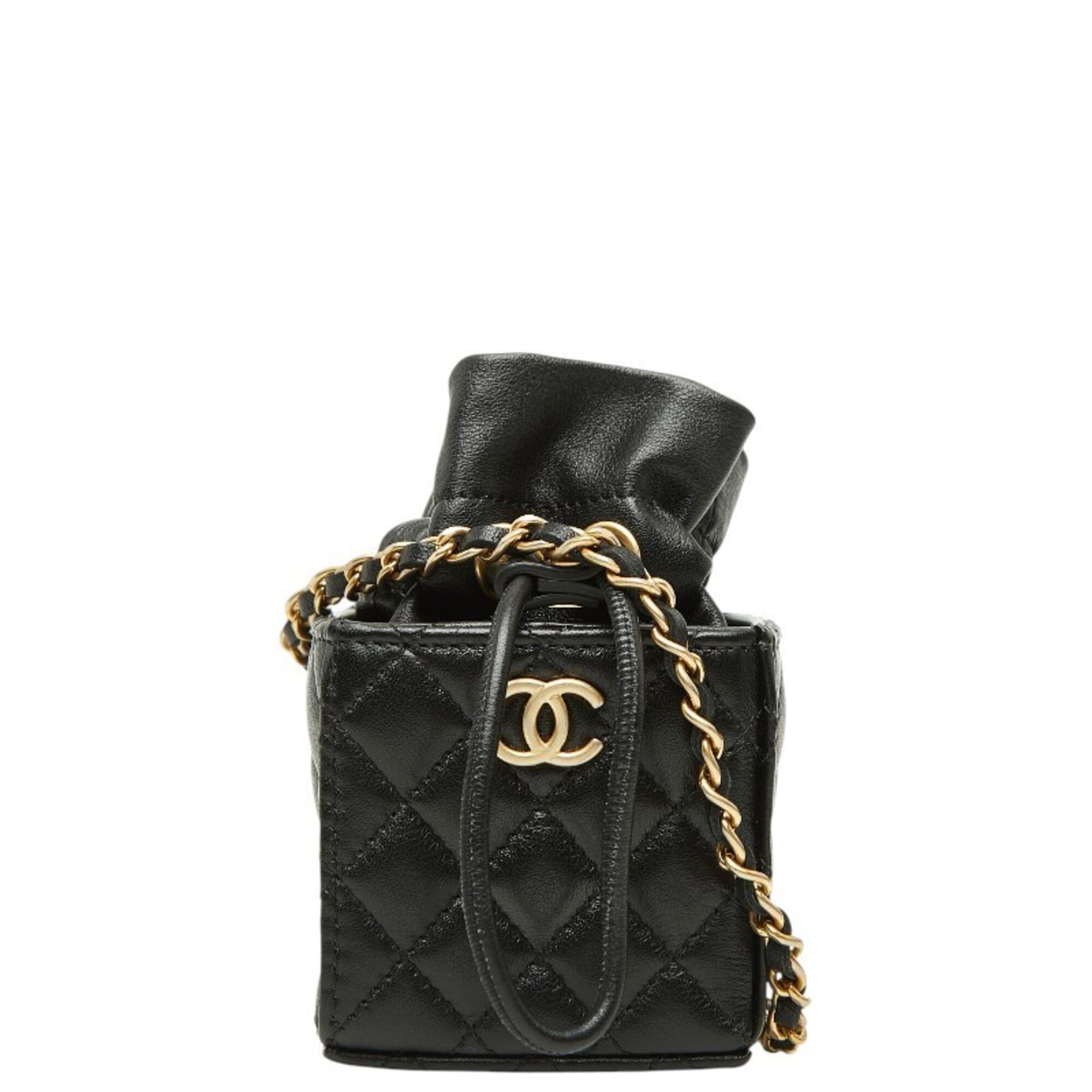 Chanel Black Leather Shoulder Bag (Pre-Owned)