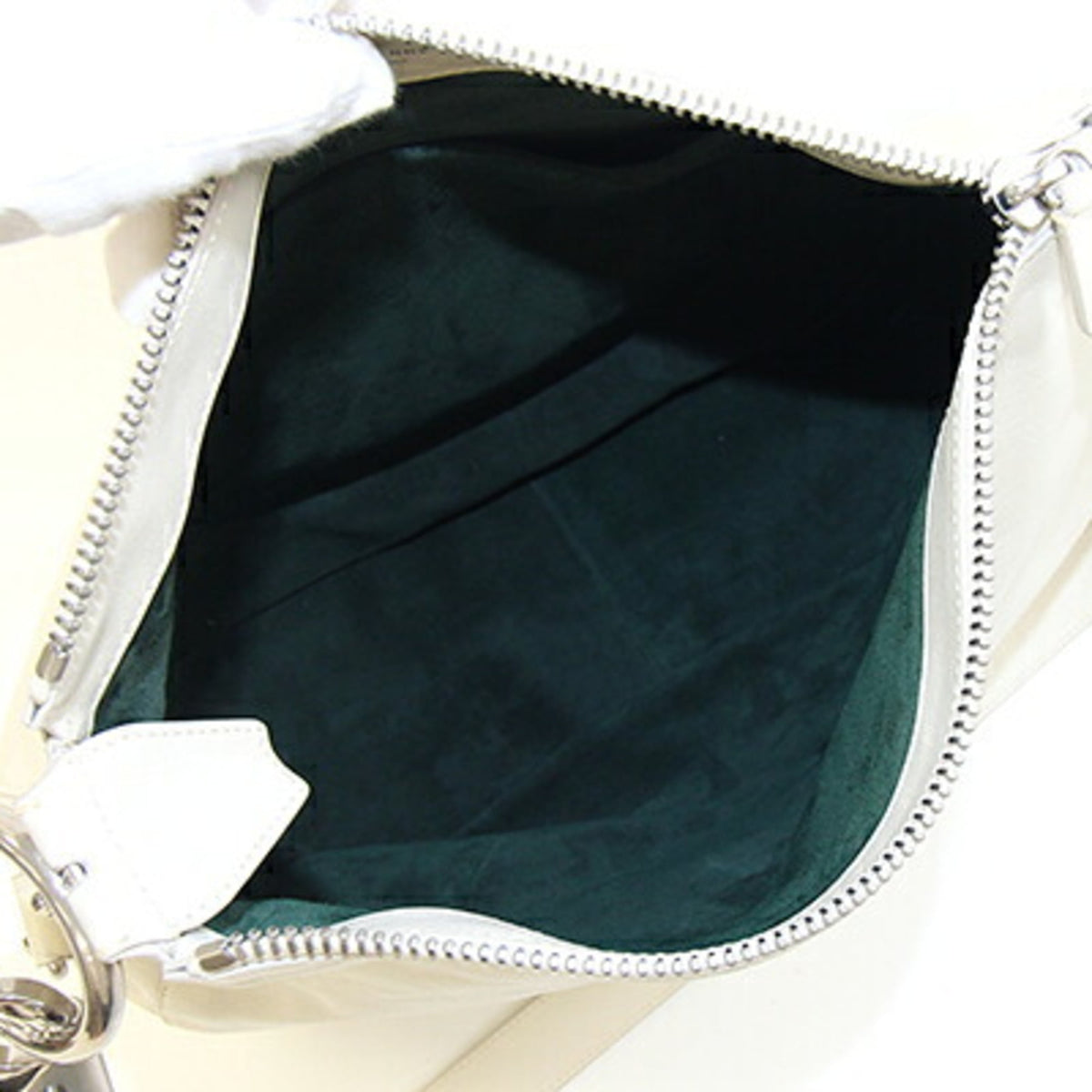 Burberry Ivory Leather Shoulder Bag (Pre-Owned)