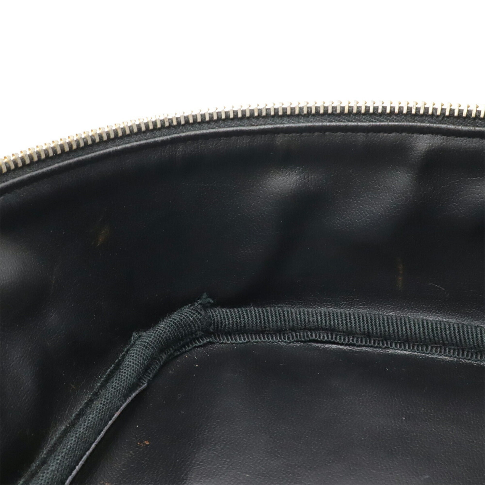 Chanel Black Grained Calfskin Handbag Pouch Vanity Bag (Pre-Owned)