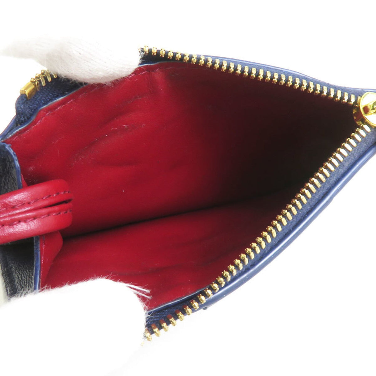 Bottega Veneta Purple Red Color Leather Coin Purse/Coin Case (Pre-Owned)