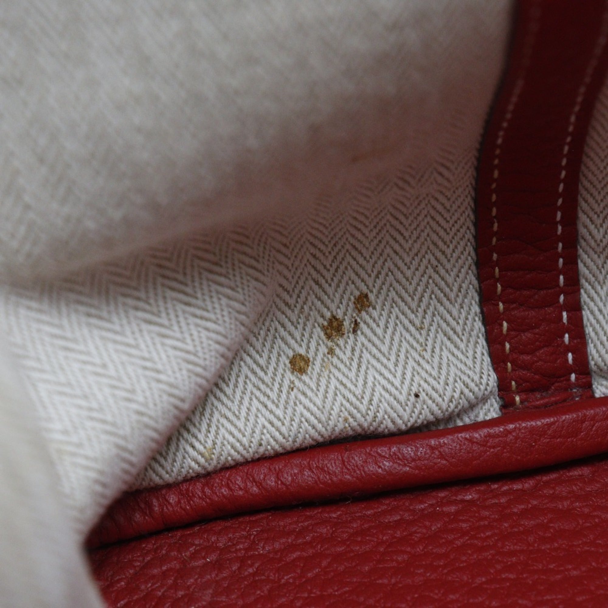 Hermes Red Color Negonda Leather Tote Bag (Pre-Owned)