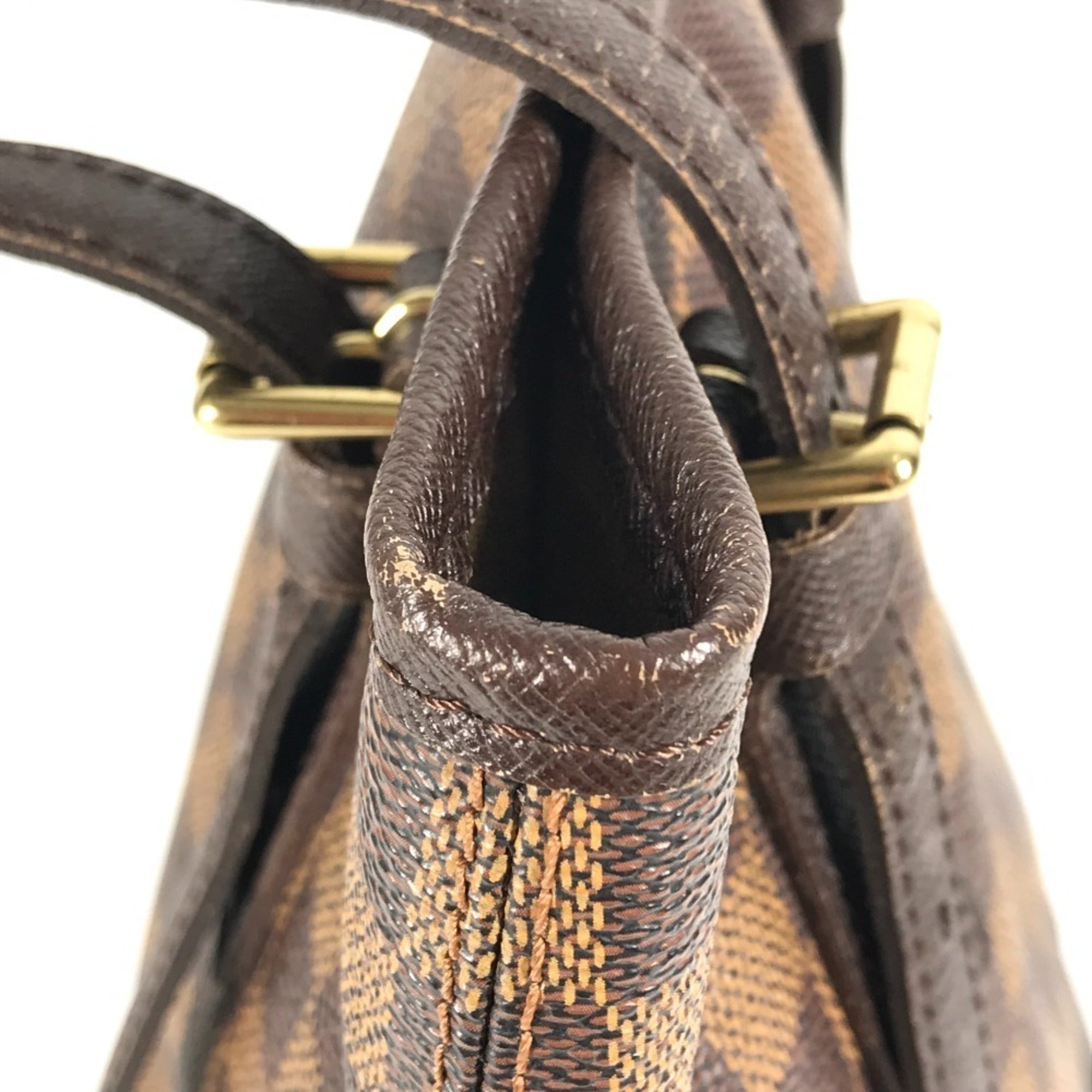 Louis Vuitton Brown Damier Canvas Ebene Damier Canvas Pouch Shoulder Bag Tote Bag (Pre-Owned)