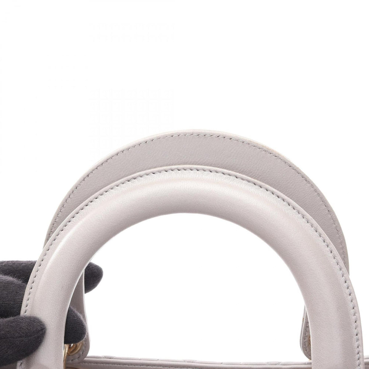 Christian Dior Gray Leather Handbag (Pre-Owned)