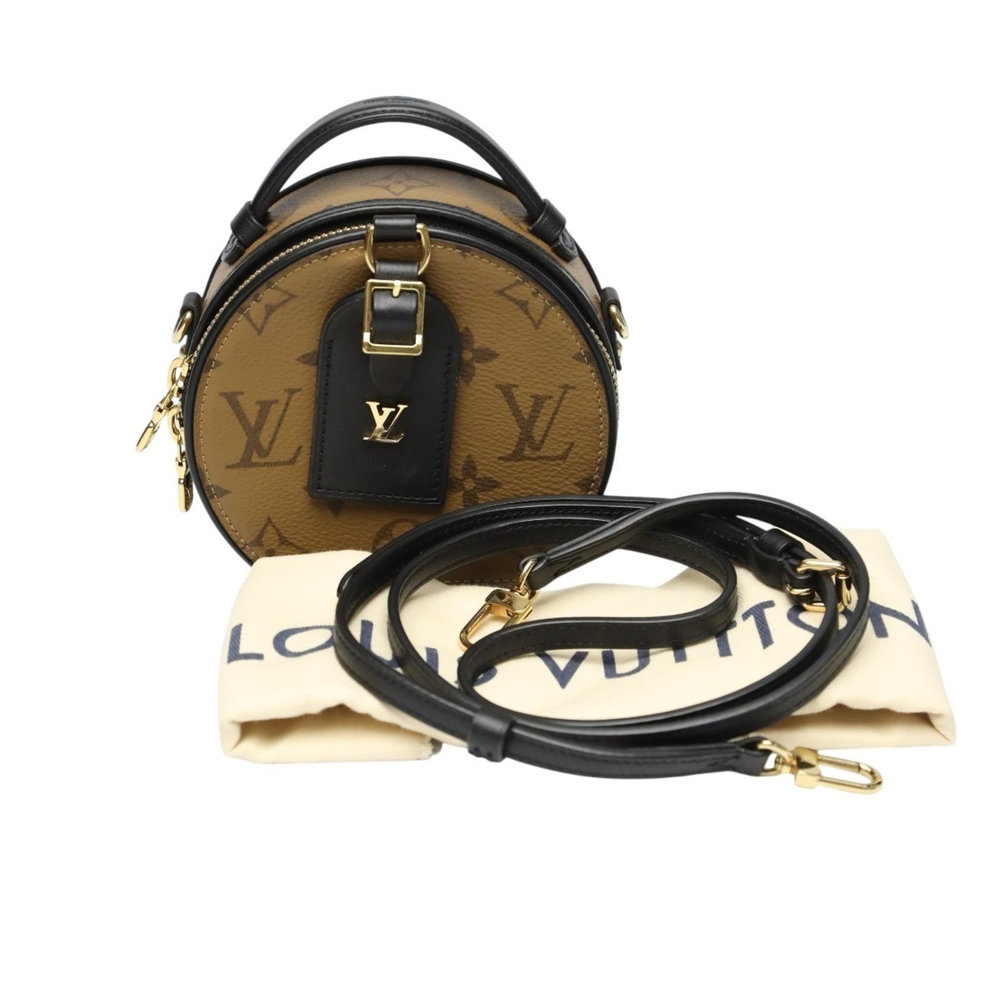 Louis Vuitton Brown Monogram Reverse Monogram Reverse Shoulder Bag (Pre-Owned)