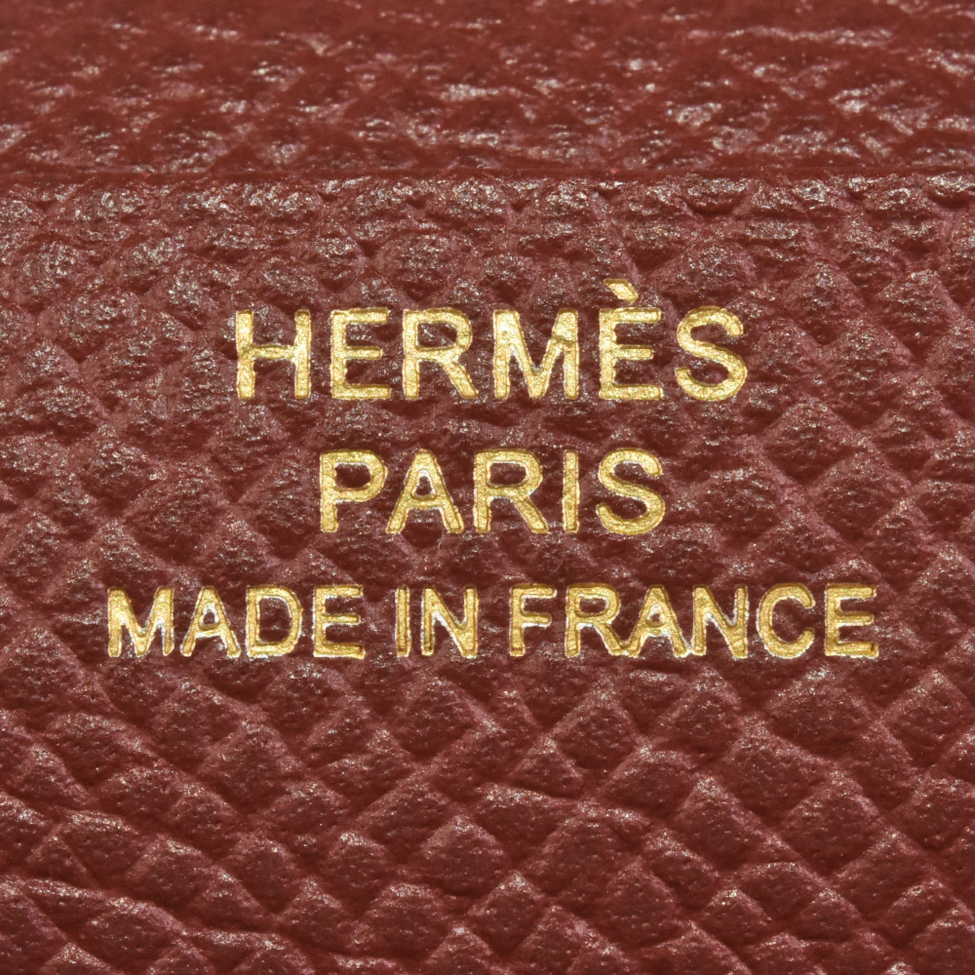 Hermes Bearn Capucine Rouge H Epsom Leather Long Wallet (Bi-Fold) (Pre-Owned)