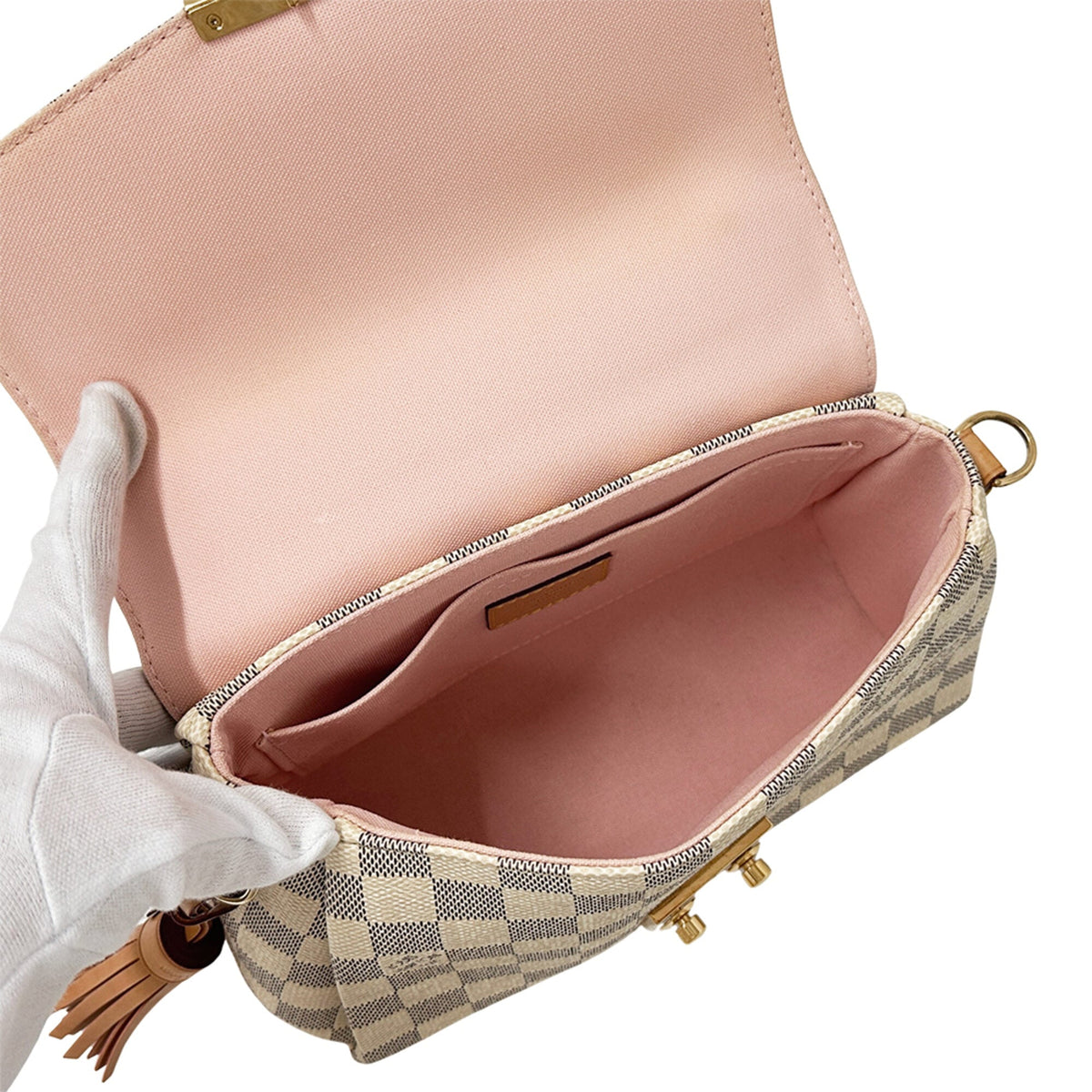 Louis Vuitton Damier Azur Damier Azur Canvas Handbag Shoulder Bag (Pre-Owned)