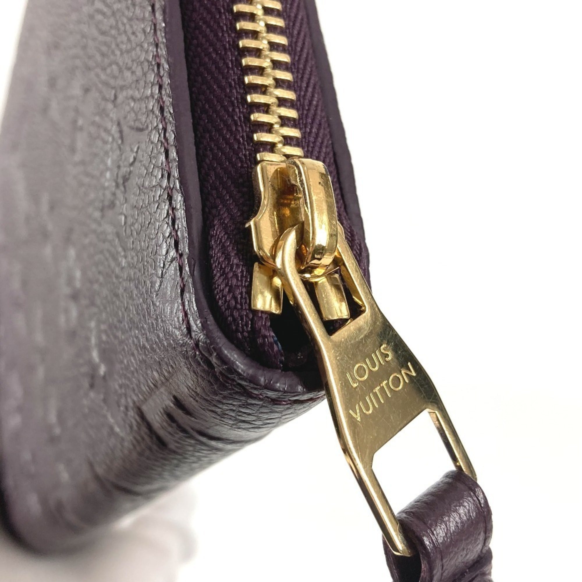 Louis Vuitton Monogram Empreinte Orb Purple Monogram Empreinte Long Wallet (Bi-Fold) (Pre-Owned)