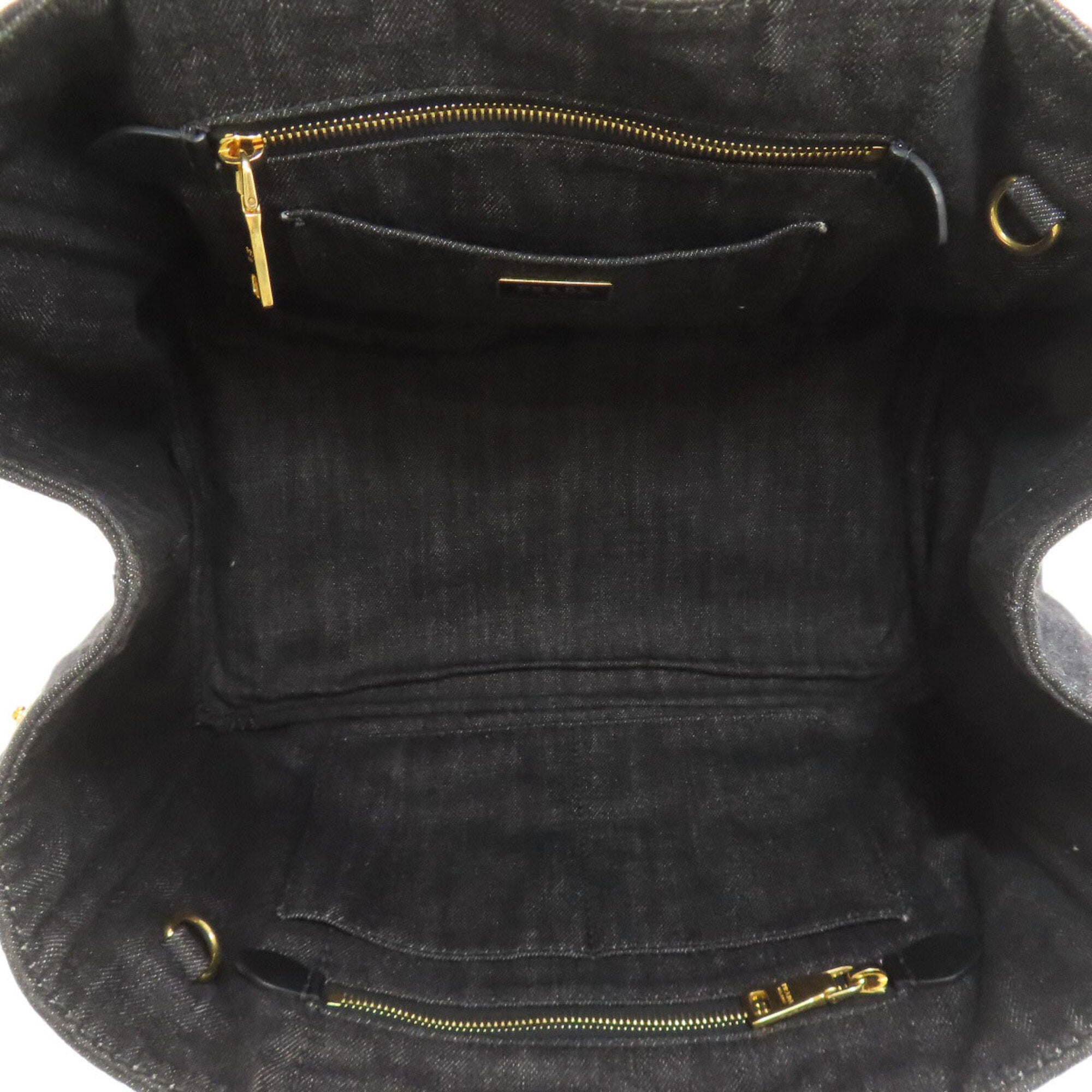 Prada Black Denim Handbag (Pre-Owned)