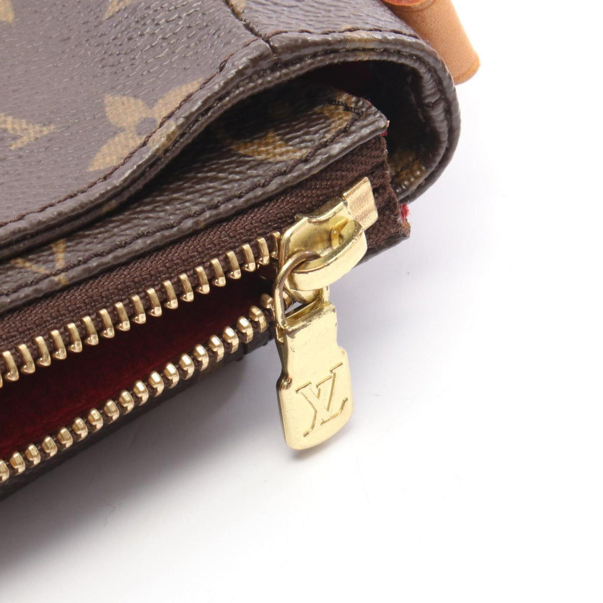 Louis Vuitton Brown Monogram Coated Canvas Leather Handbag Shoulder Bag (Pre-Owned)